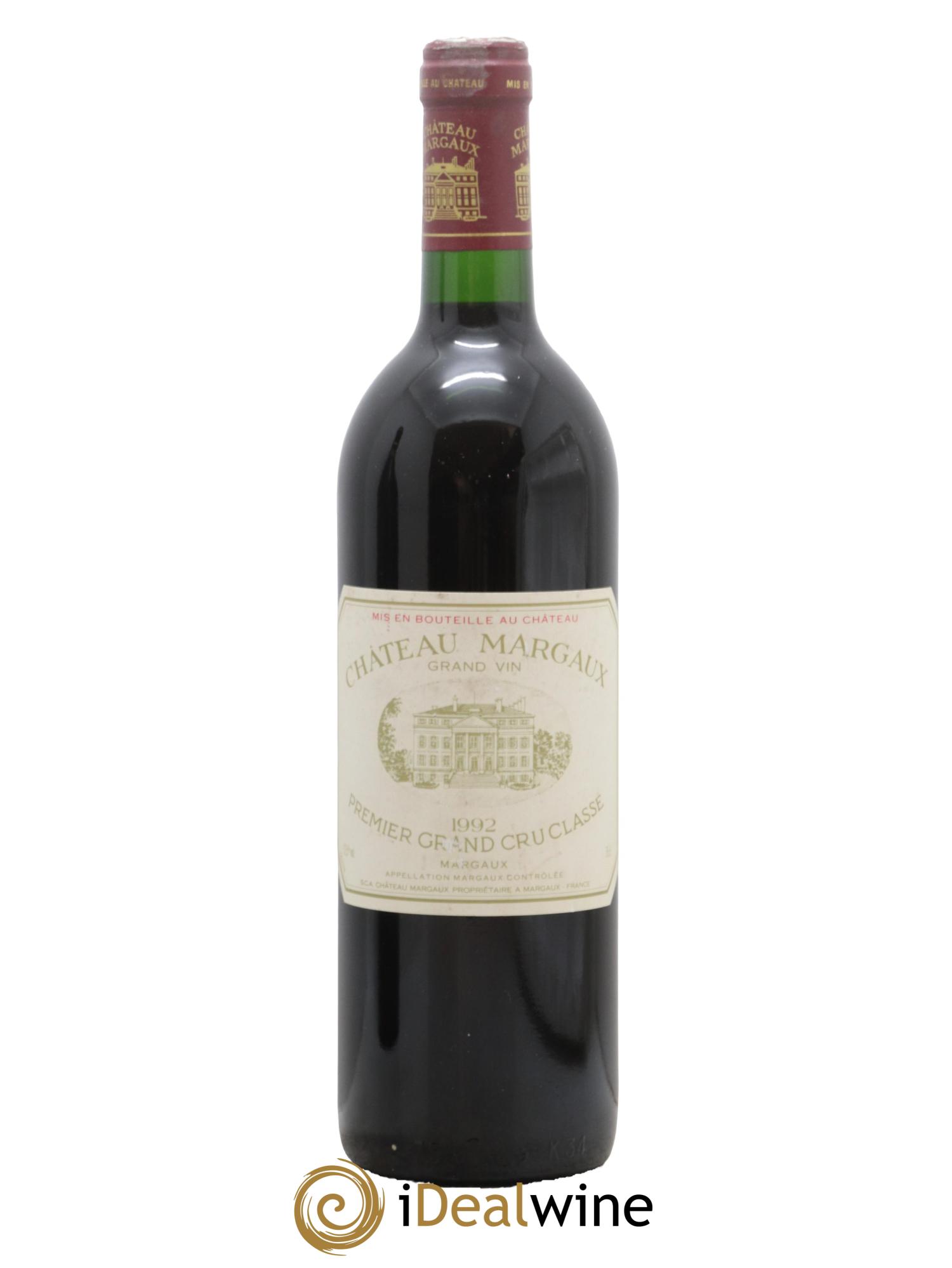 Château Margaux 1er Grand Cru Classé 1992 - Lot de 1 bouteille - 0