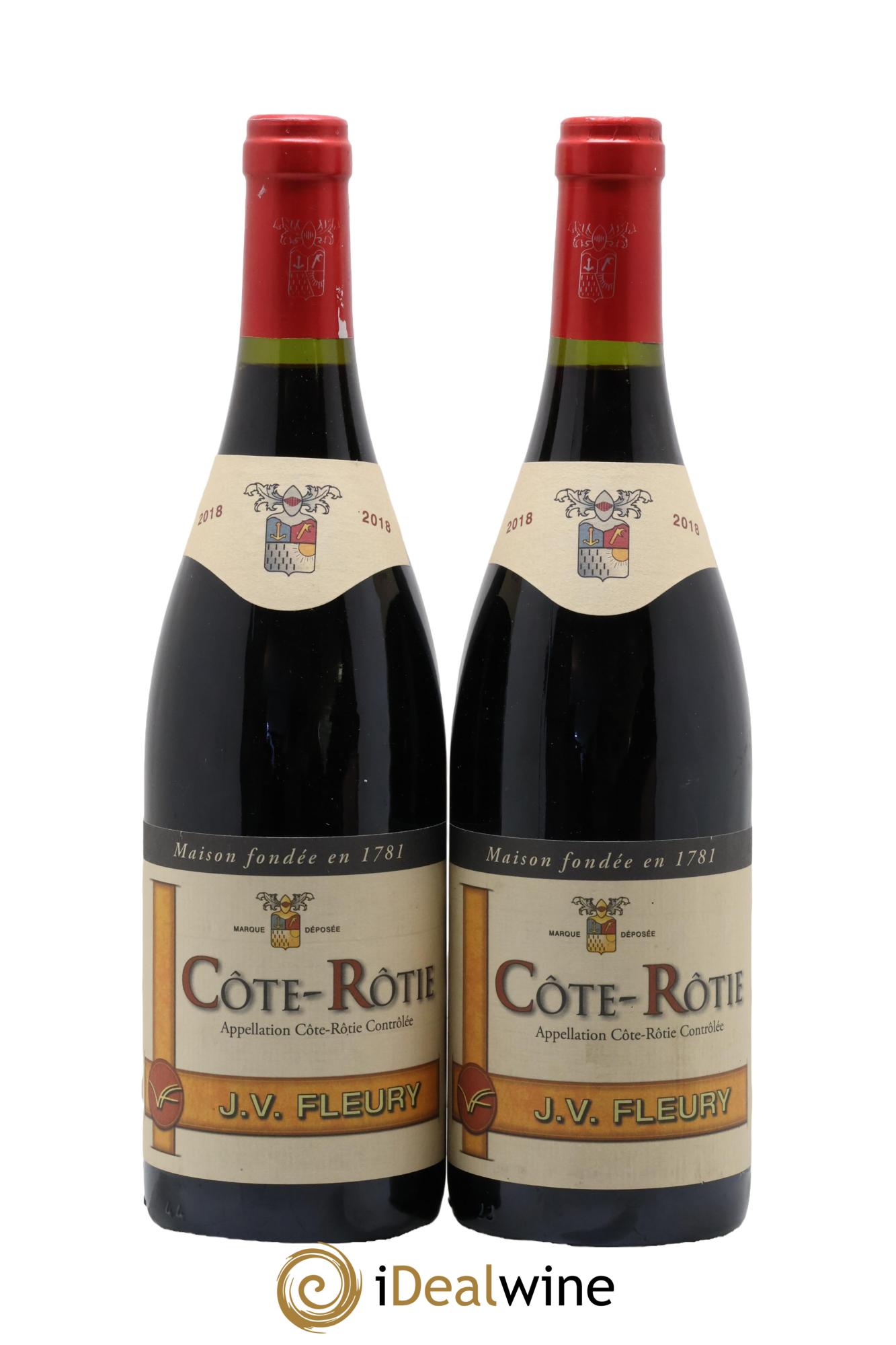 Côte-Rôtie Brune et Blonde Vidal Fleury 2018 - Posten von 2 Flaschen - 0
