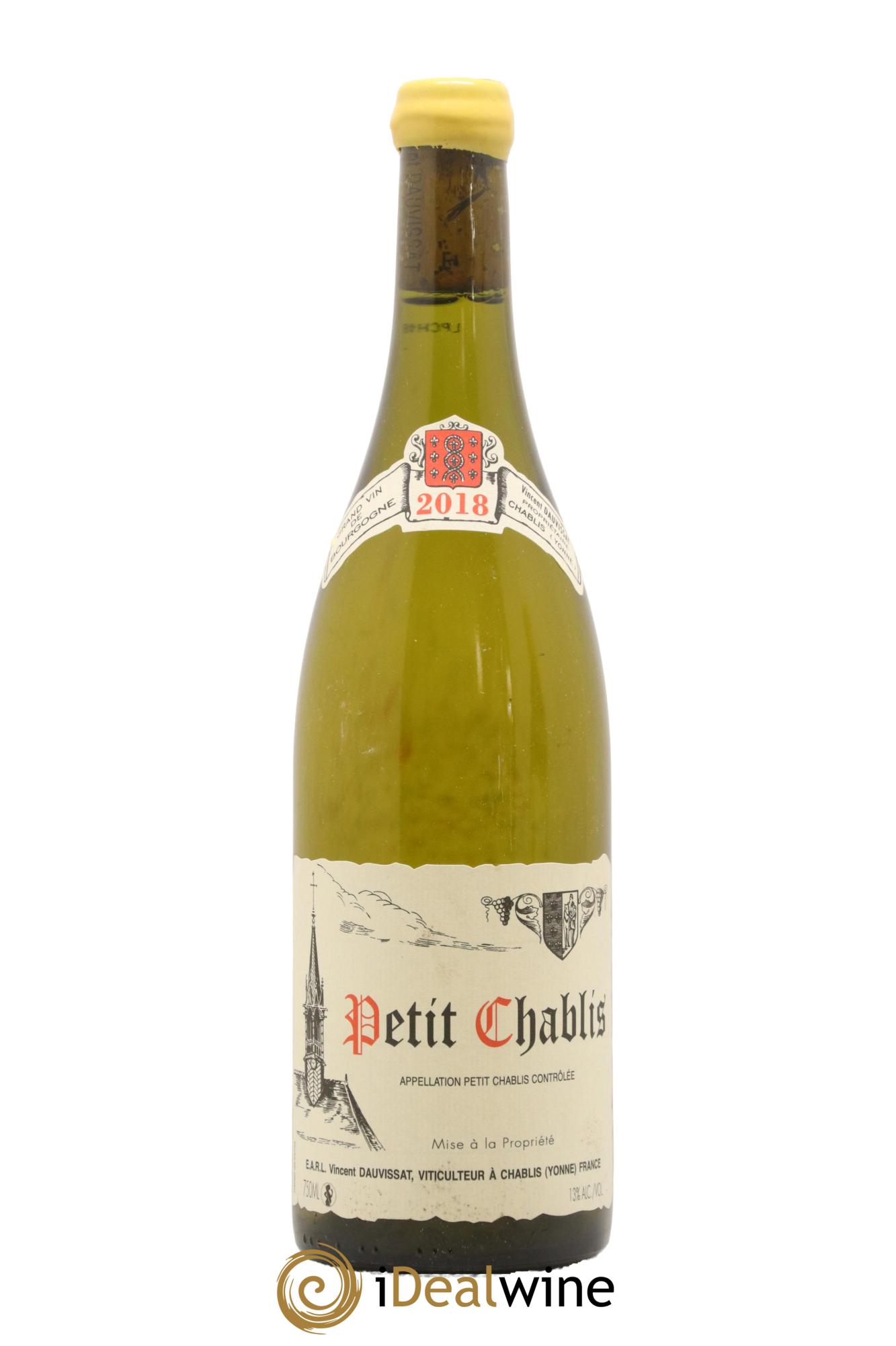 Petit Chablis Vincent Dauvissat (Domaine) 2018 - Lot de 1 bouteille - 0