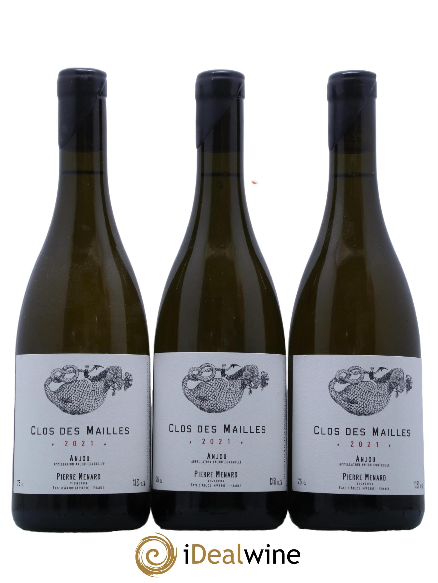 Anjou Le Clos des Mailles Pierre Ménard 2021 - Lot de 3 bouteilles - 0