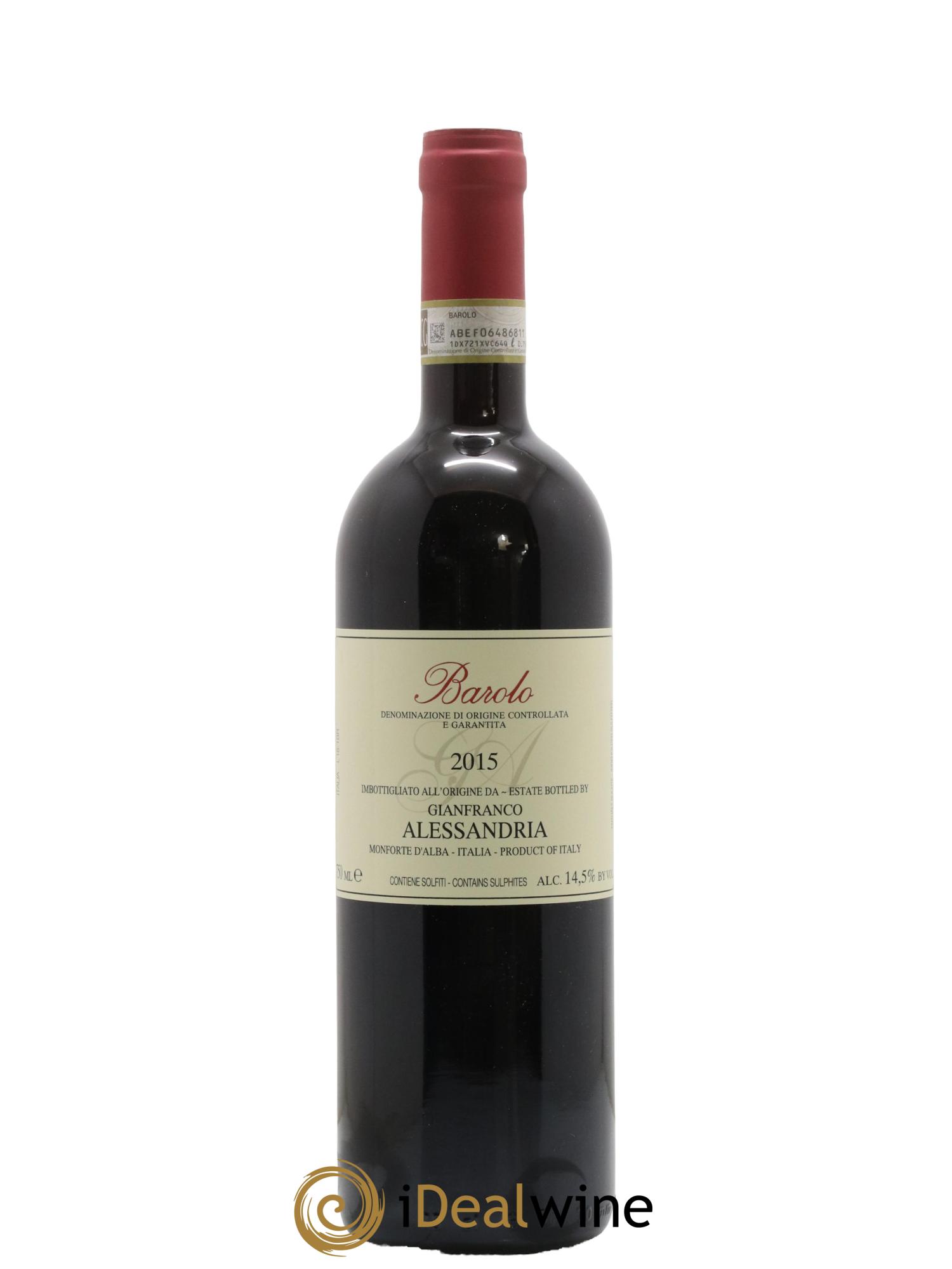 Barolo Alessandria Gianfranco 2015 - Lot de 1 bouteille - 0