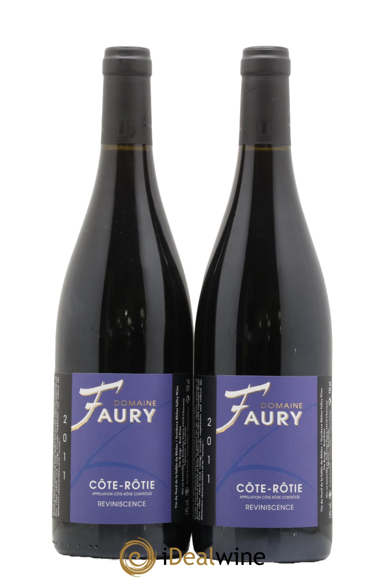 Côte-Rôtie Reviniscence Lionel Faury 2011 - Lot of 2 bottles - 0