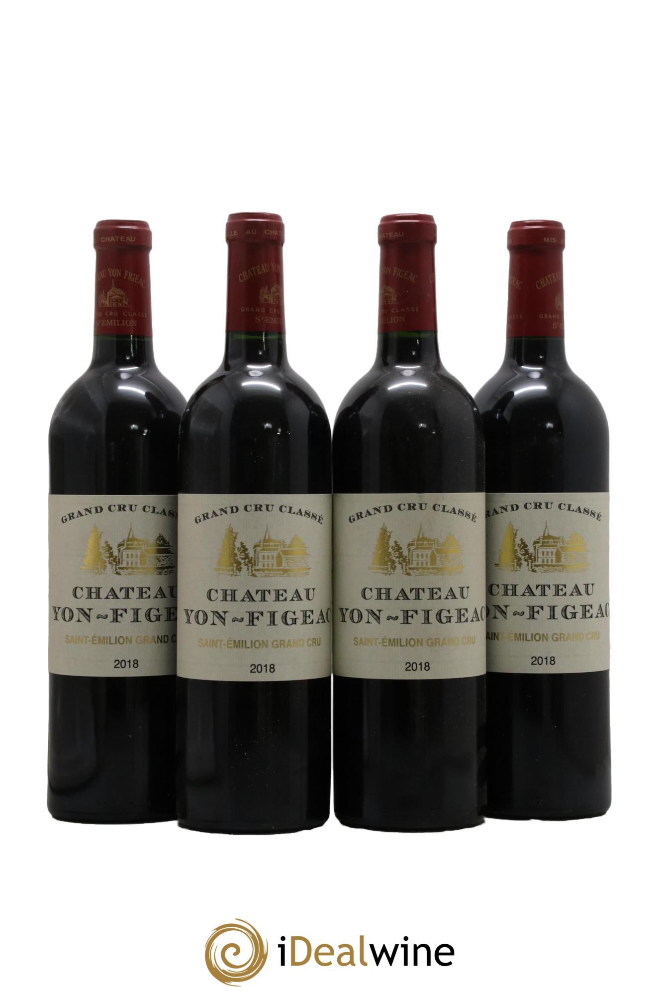 Château Yon Figeac Grand Cru Classé 2018 - Lot de 4 bouteilles - 0