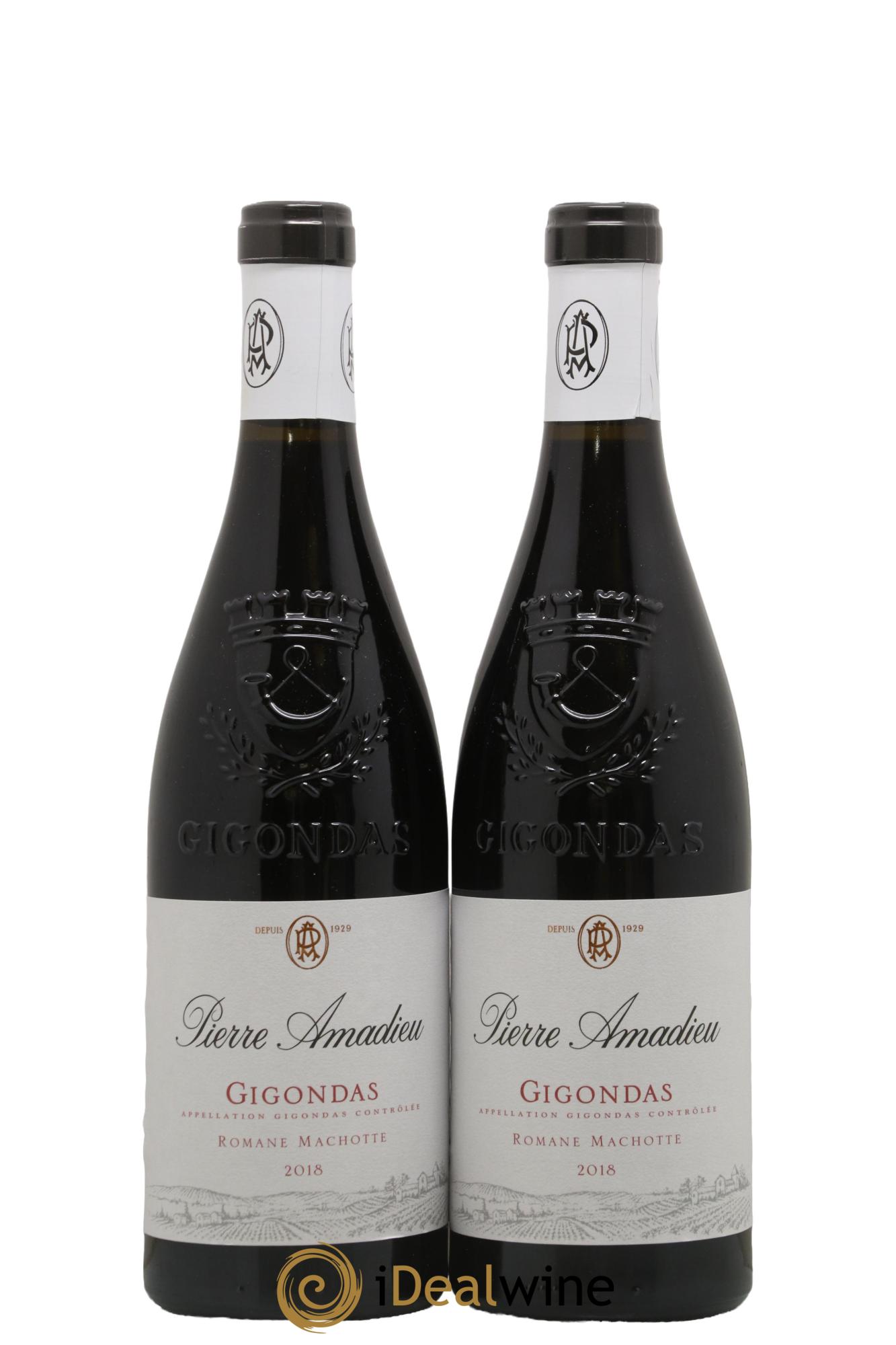 Gigondas Romane-Machotte Pierre Amadieu 2018 - Posten von 2 Flaschen - 0