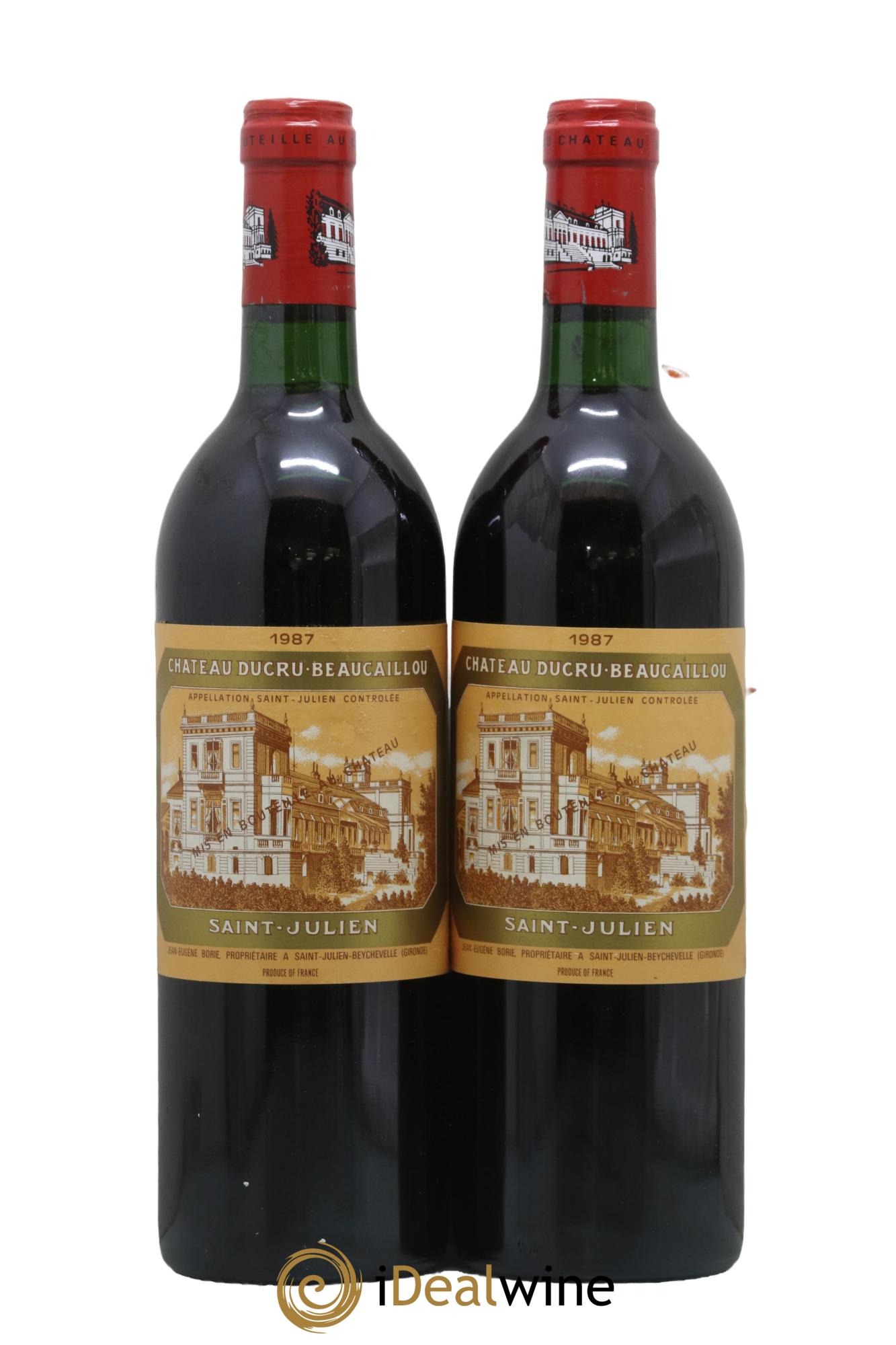Château Ducru Beaucaillou 2ème Grand Cru Classé 1987 - Lot de 2 bouteilles - 0