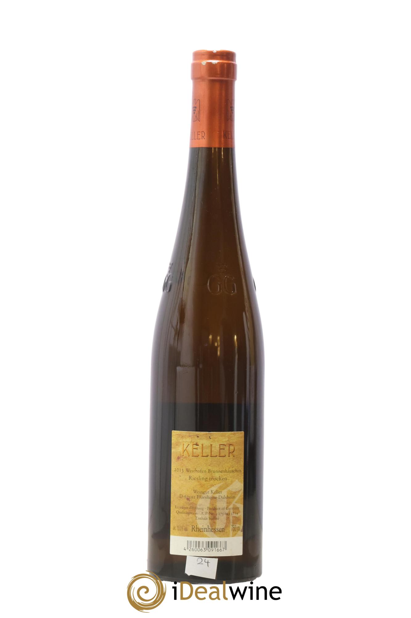 Riesling Trocken  GG Abts Erde Westhofen Brunnenhäuschen  Keller  2013 - Lotto di 1 bottiglia - 1