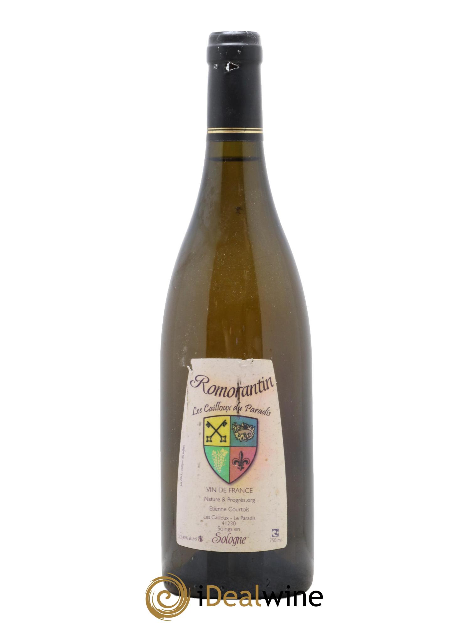 Vin de France Romorantin Etienne Courtois 2015 - Lot de 1 bouteille - 0