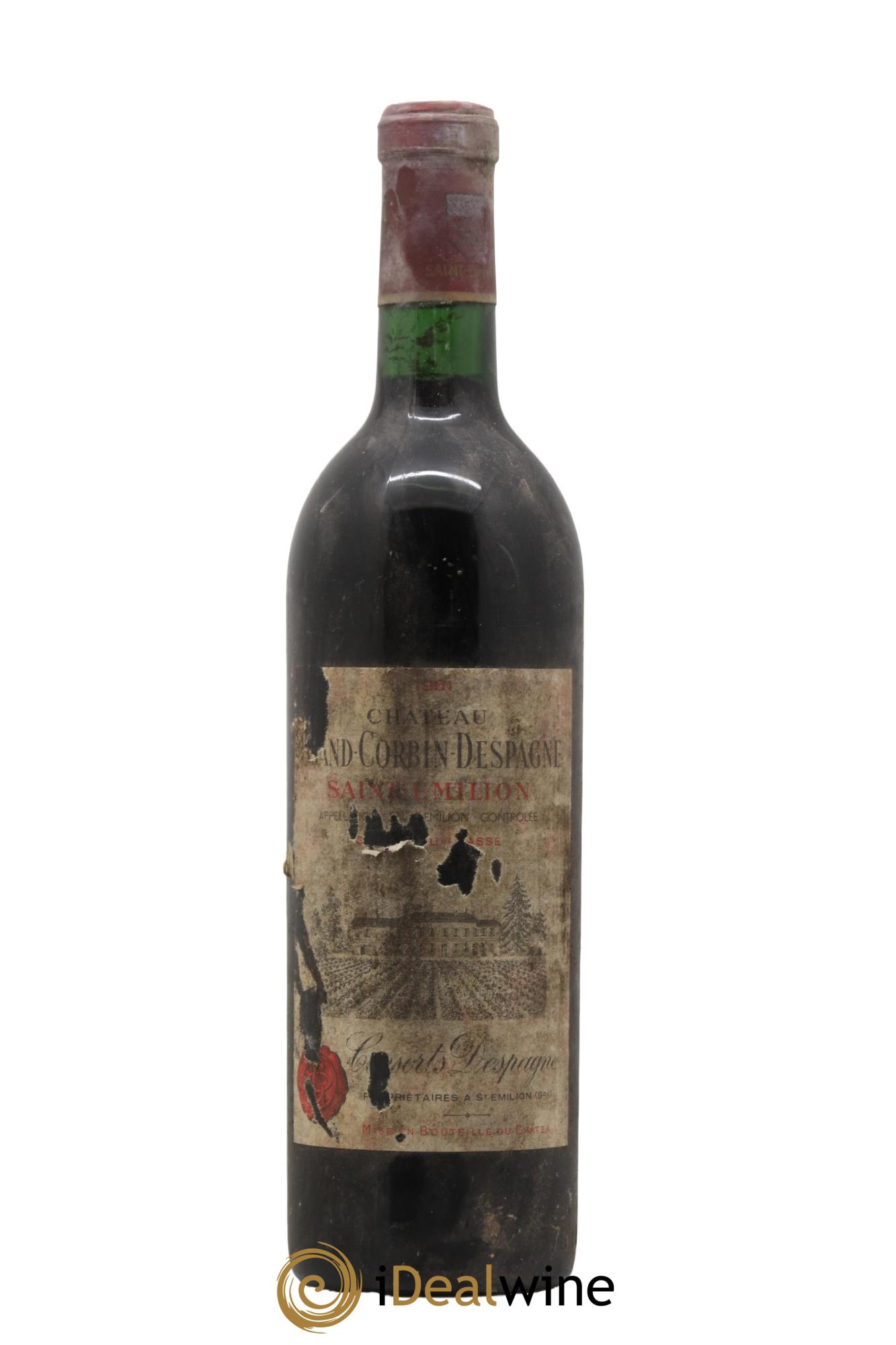 Château Grand Corbin Despagne Grand Cru Classé 1981 - Lot de 1 bouteille - 0
