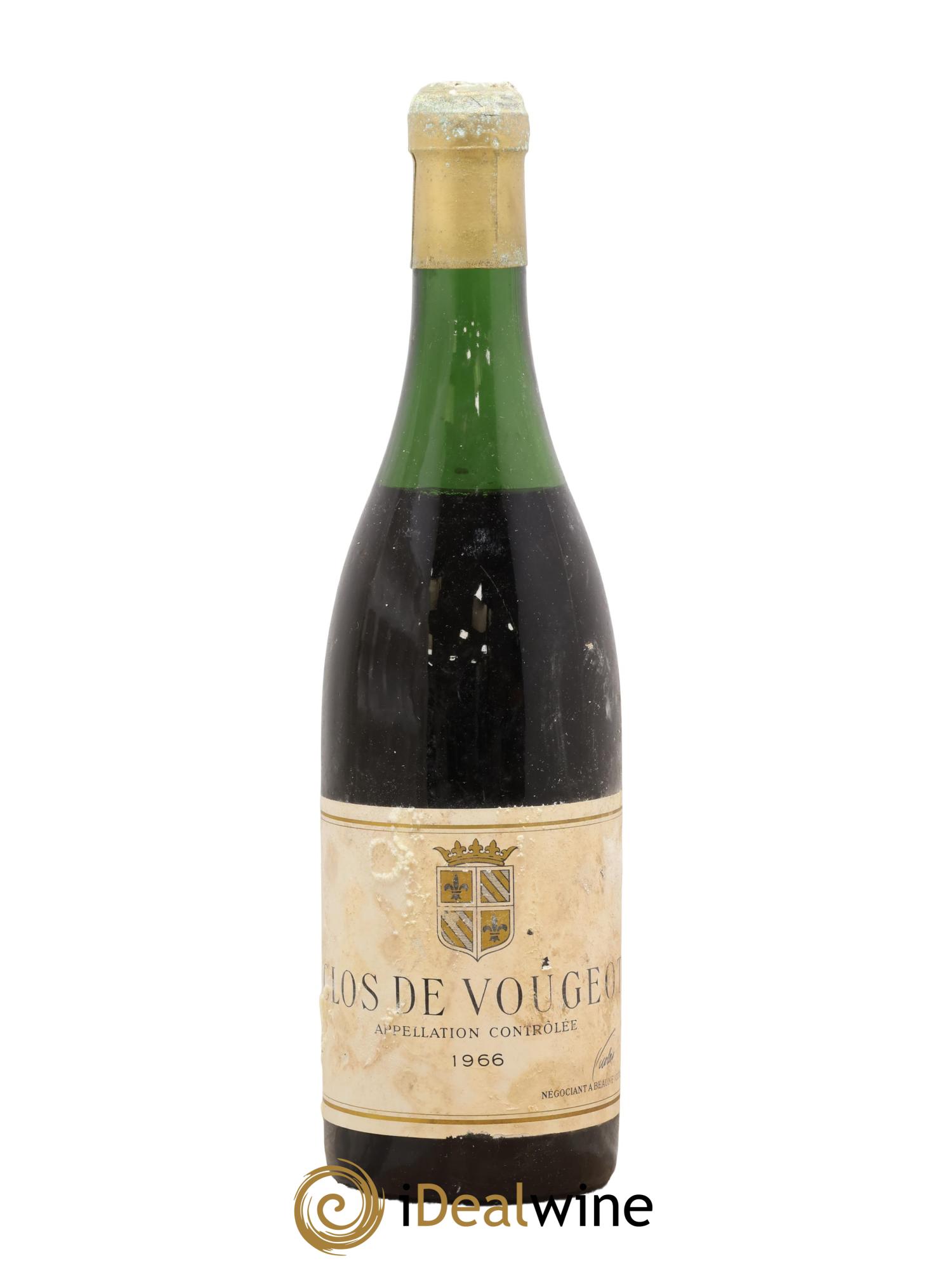 Clos de Vougeot Grand Cru Nicolas 1966 - Lot de 1 bouteille - 0