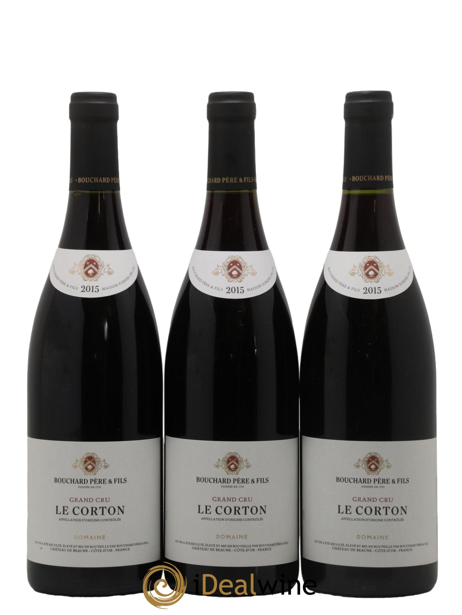 Corton Grand Cru Le Corton Bouchard Père & Fils 2015 - Lot de 3 bouteilles - 0