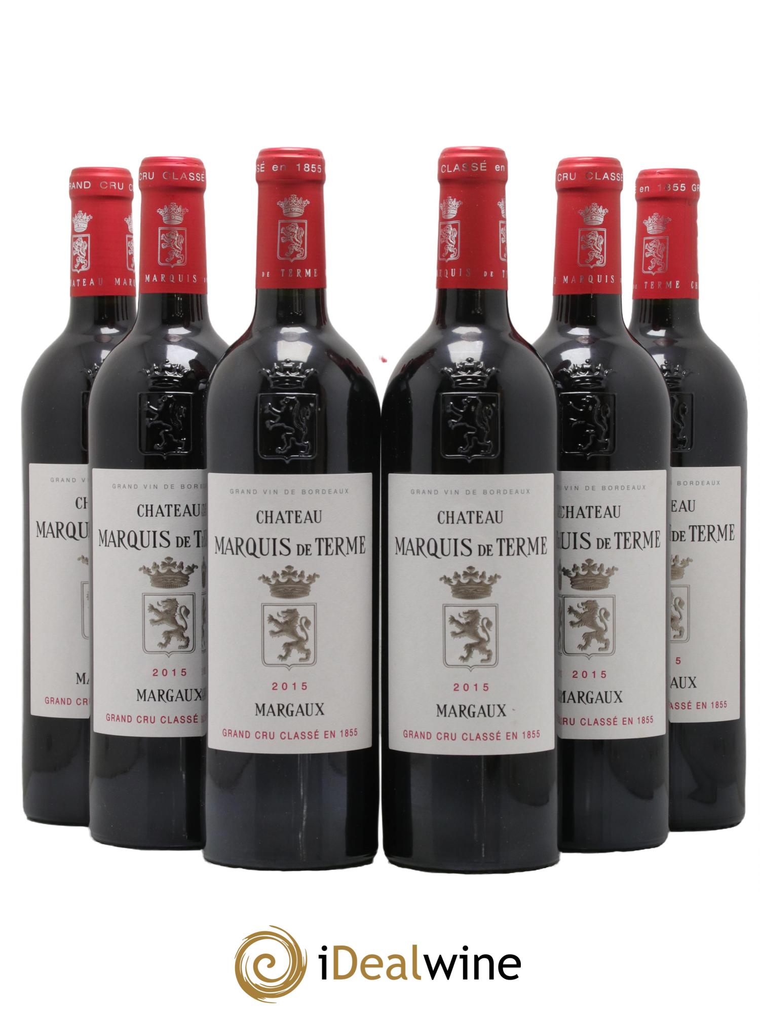 Château Marquis de Terme 4ème Grand Cru Classé 2015 - Lot de 6 bouteilles - 0