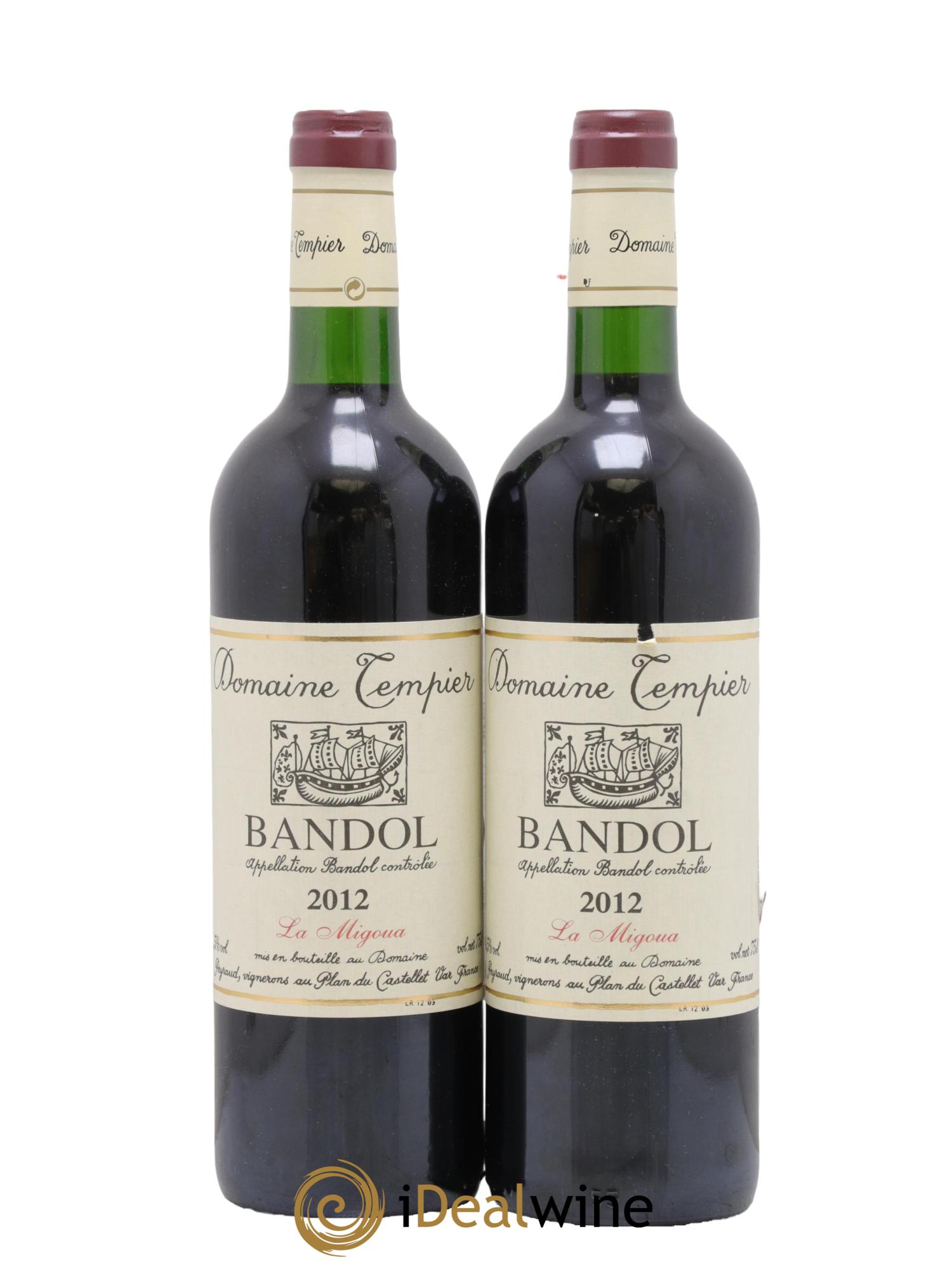 Bandol Domaine Tempier Cuvée La Migoua Famille Peyraud 2012 - Lotto di 2 bottiglie - 0