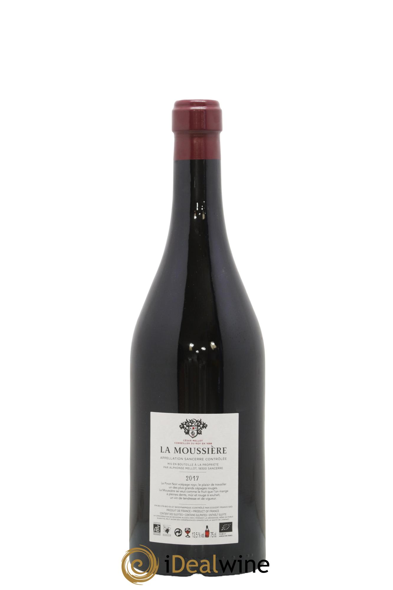 Sancerre La Moussière Alphonse Mellot 2017 - Lot of 1 bottle - 1