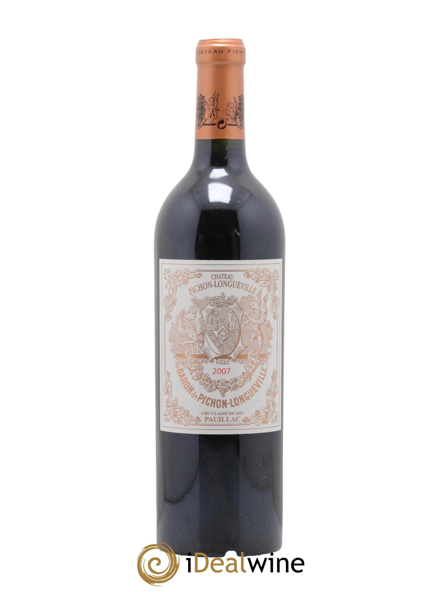 Pichon Longueville Baron 2ème Grand Cru Classé 2007 - Lot de 1 bouteille - 0