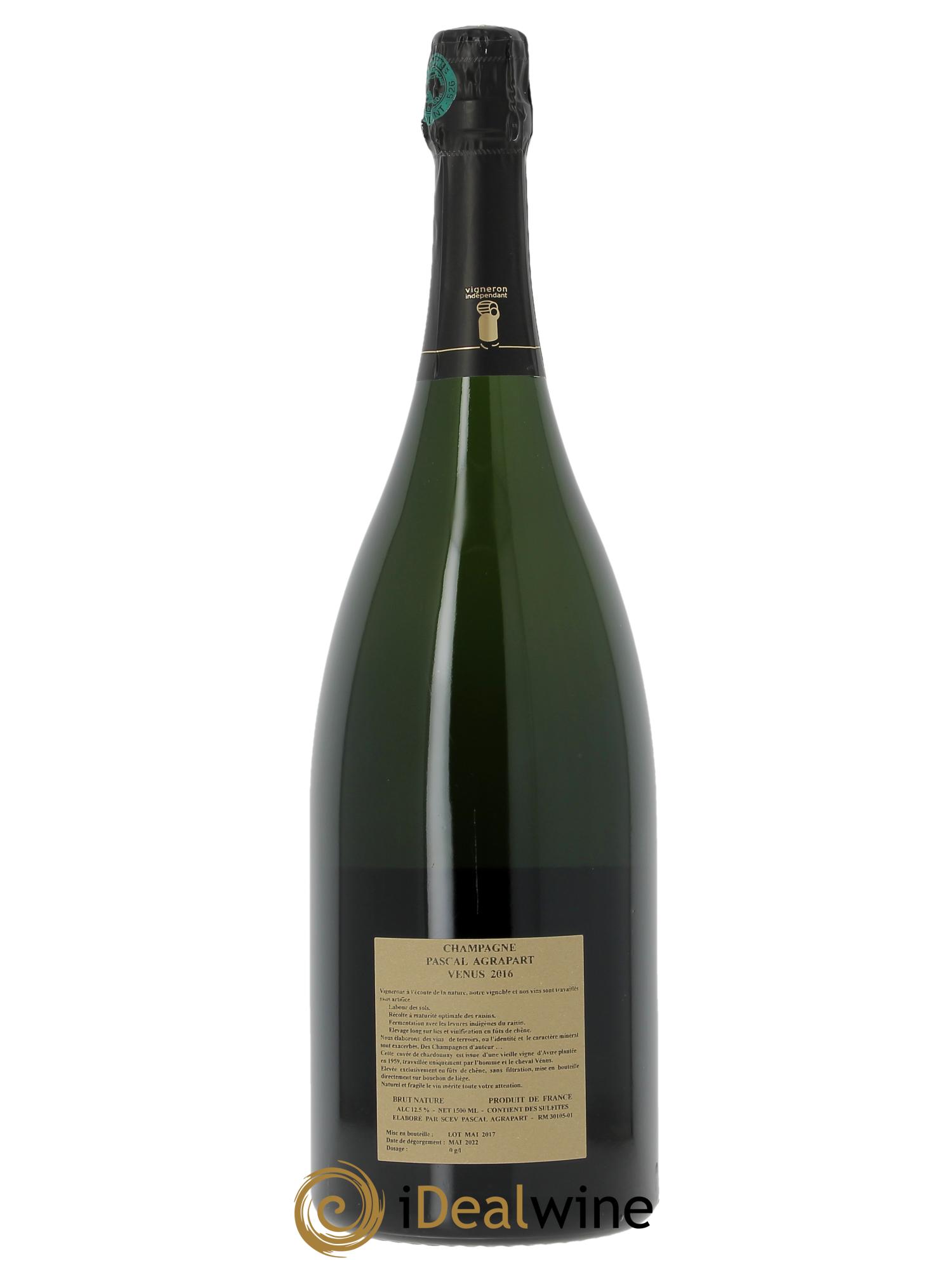 Vénus Blanc de Blancs Brut Nature Pascal Agrapart 2016 - Lotto di 1 magnum - 1
