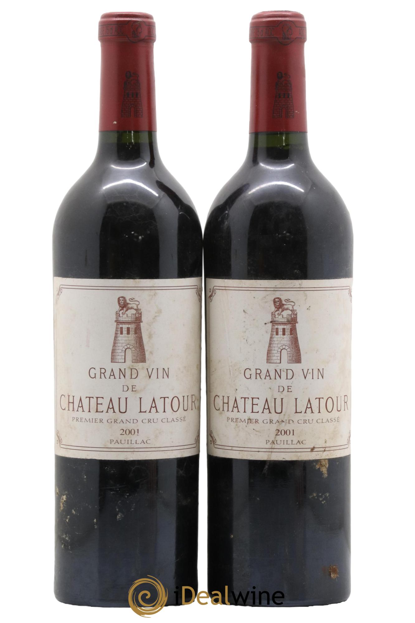 Château Latour 1er Grand Cru Classé 2001 - Lot de 2 bouteilles - 0