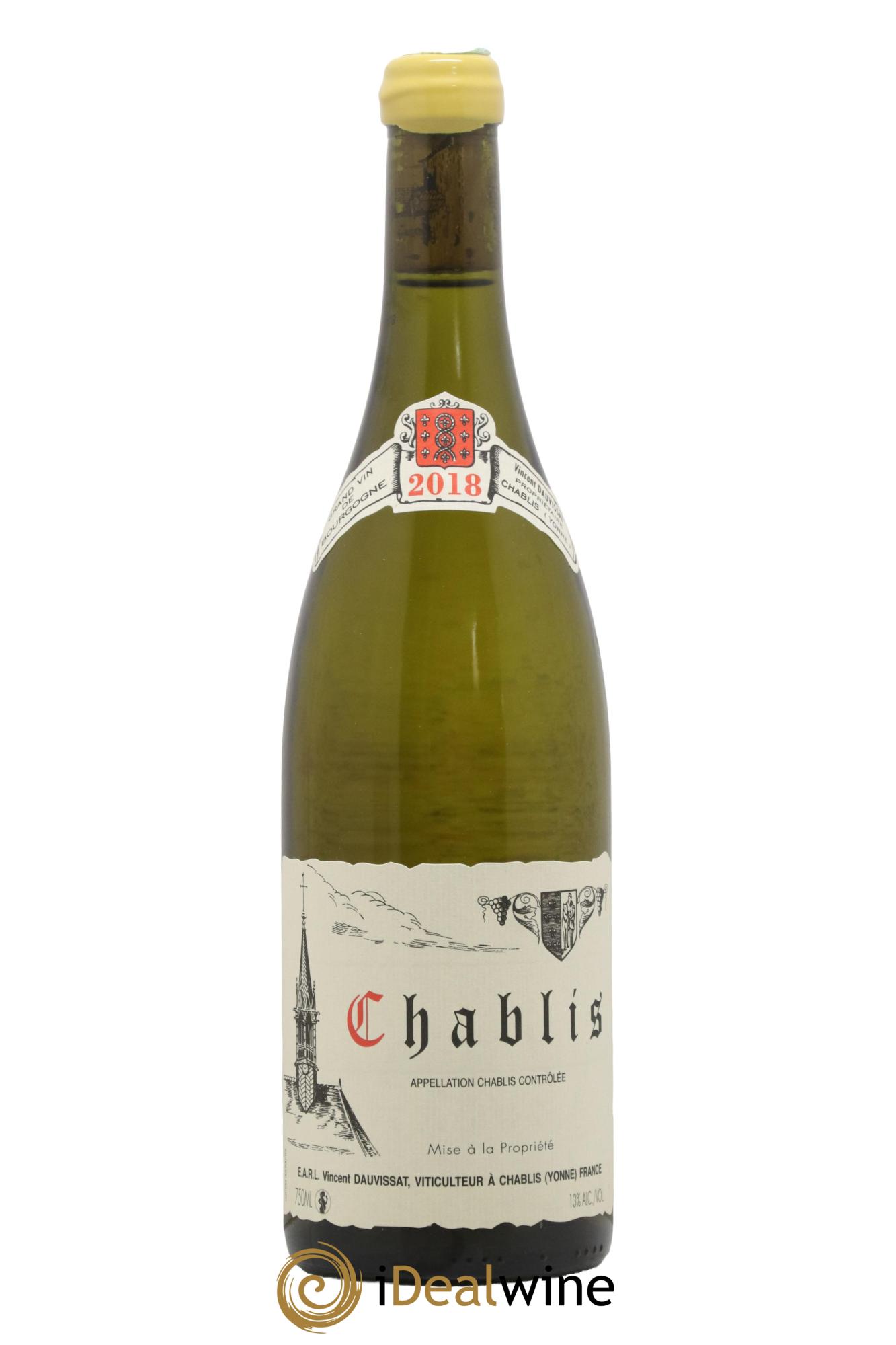 Chablis Vincent Dauvissat (Domaine) 2018 - Lot de 1 bouteille - 0