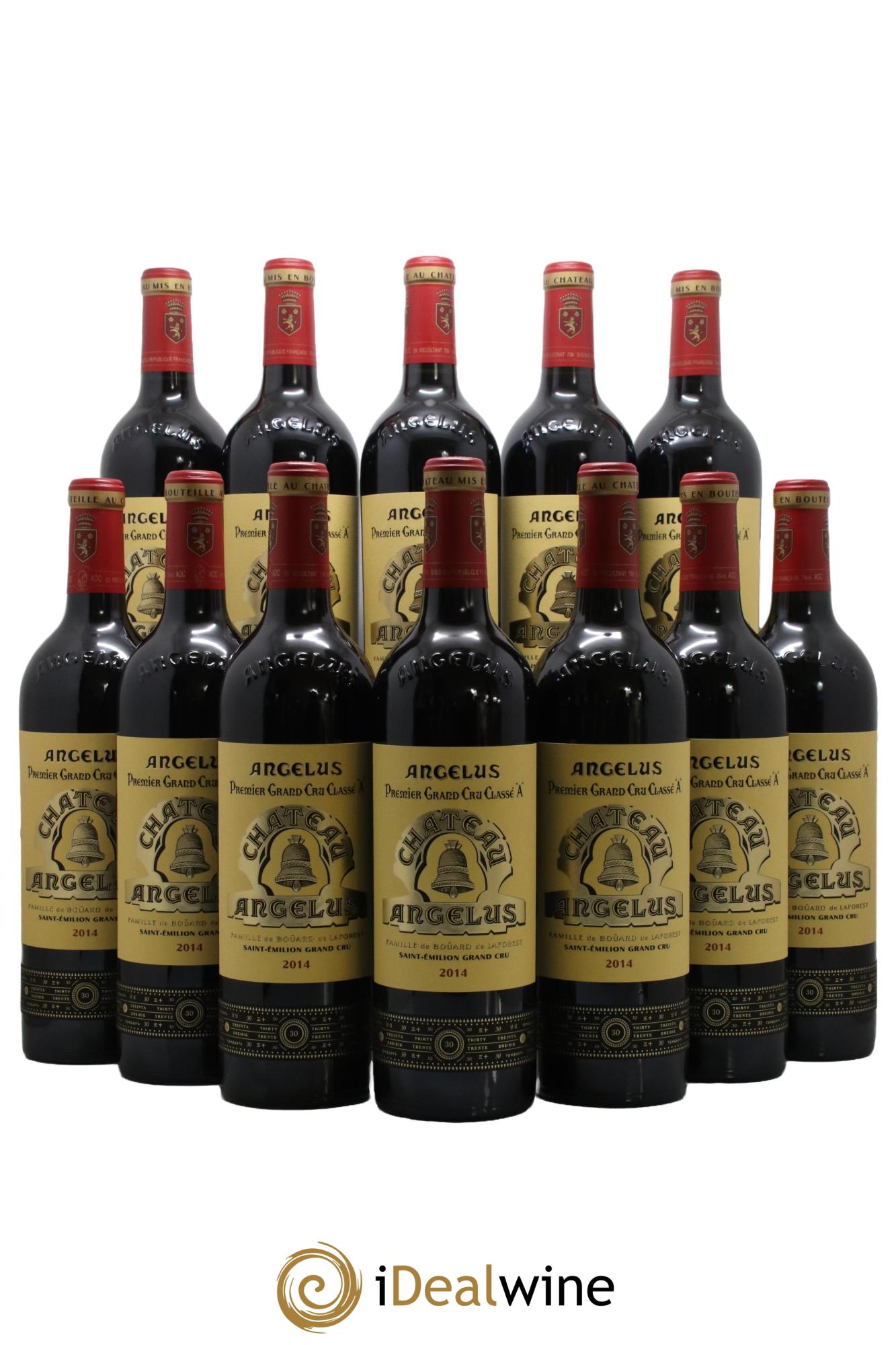 Château Angélus 1er Grand Cru Classé A 2014 - Lot de 12 bouteilles - 0