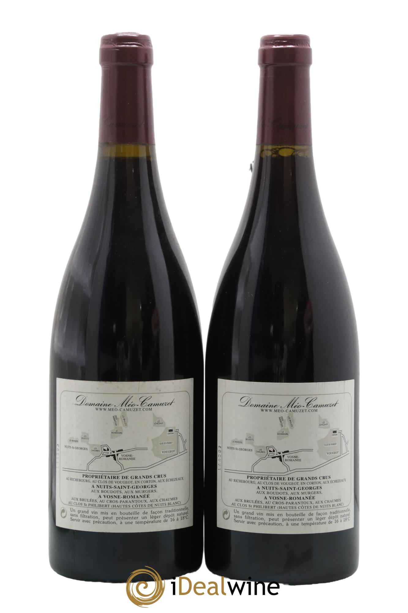 Vosne-Romanée 1er Cru Les Chaumes Méo-Camuzet (Domaine) 2002 - Lot of 2 bottles - 1