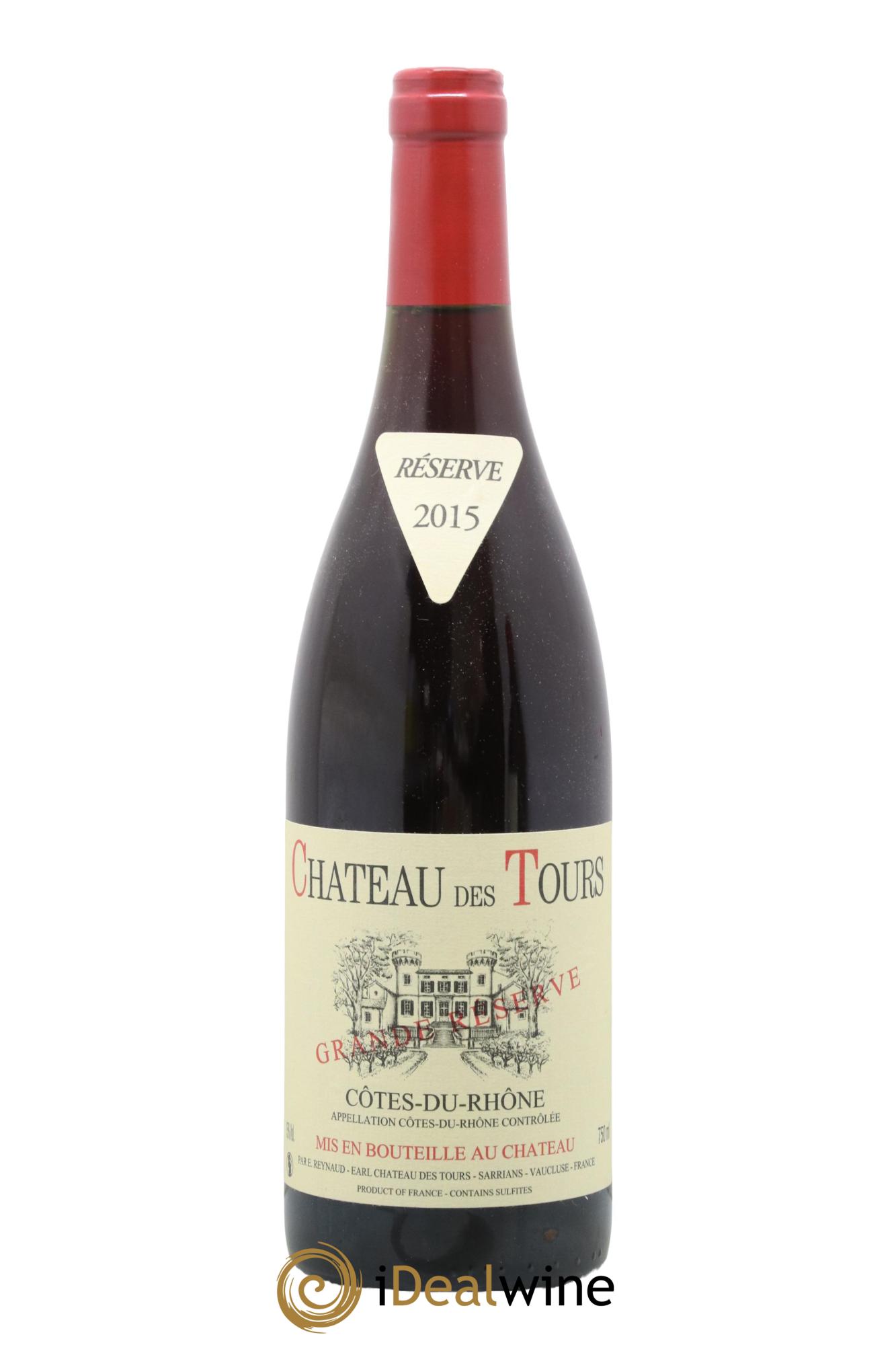 Côtes-du-Rhône Château des Tours Grande Réserve Emmanuel Reynaud 2015 - Lot de 1 bouteille - 0