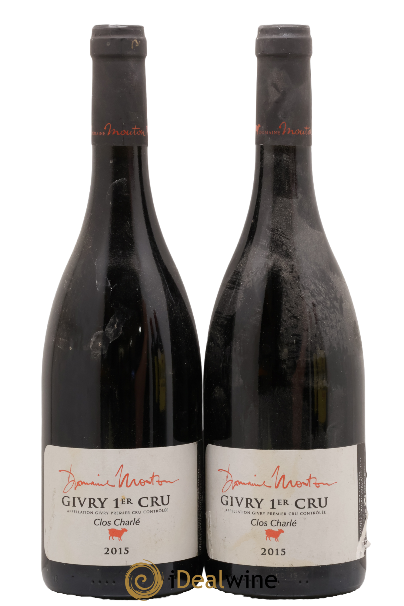 Givry 1er Cru Clos Charlé Domaine Mouton 2015 - Posten von 2 Flaschen - 0