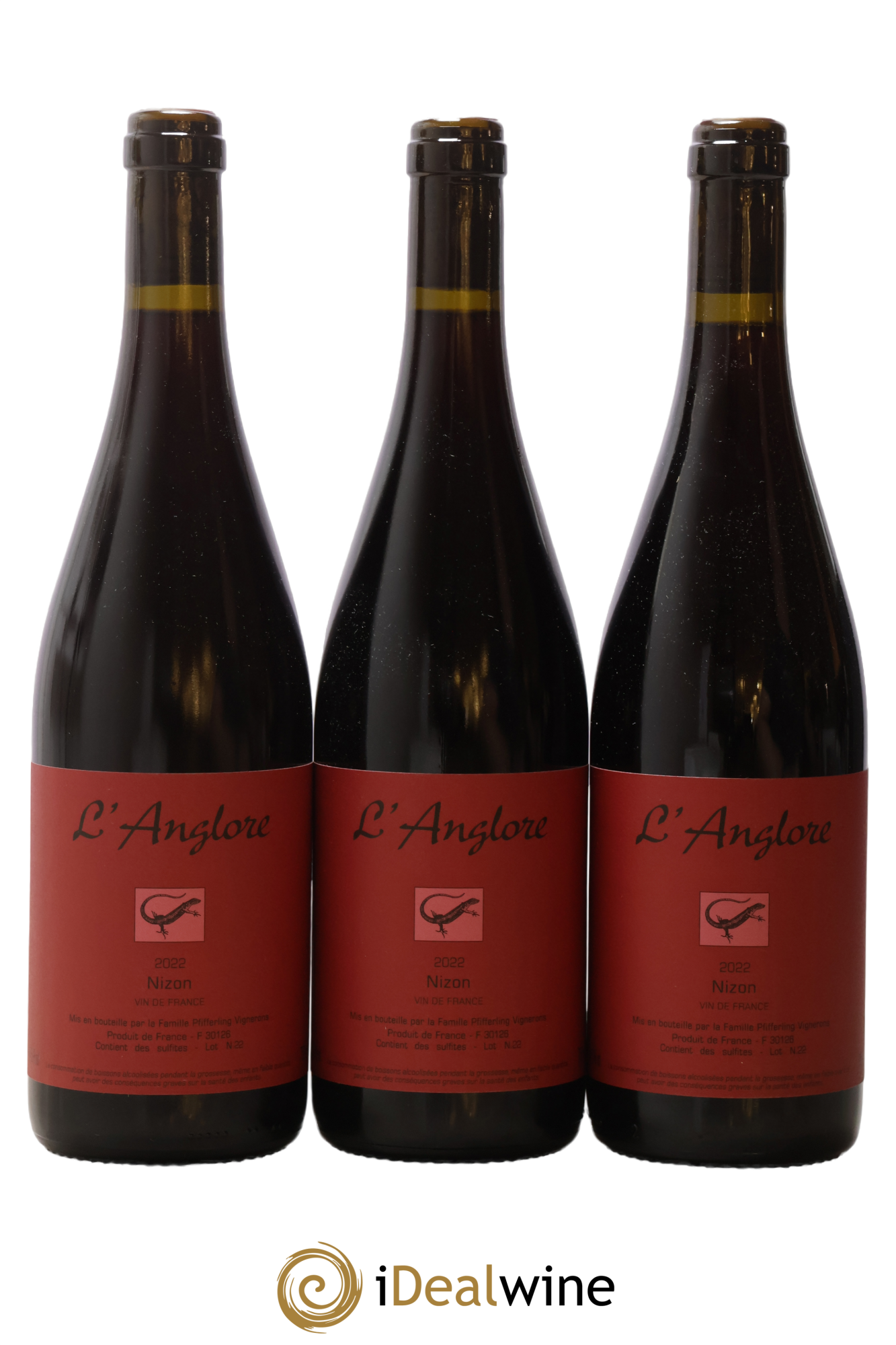 Vin de France Nizon L'Anglore 2022 - Lot de 3 bouteilles - 0
