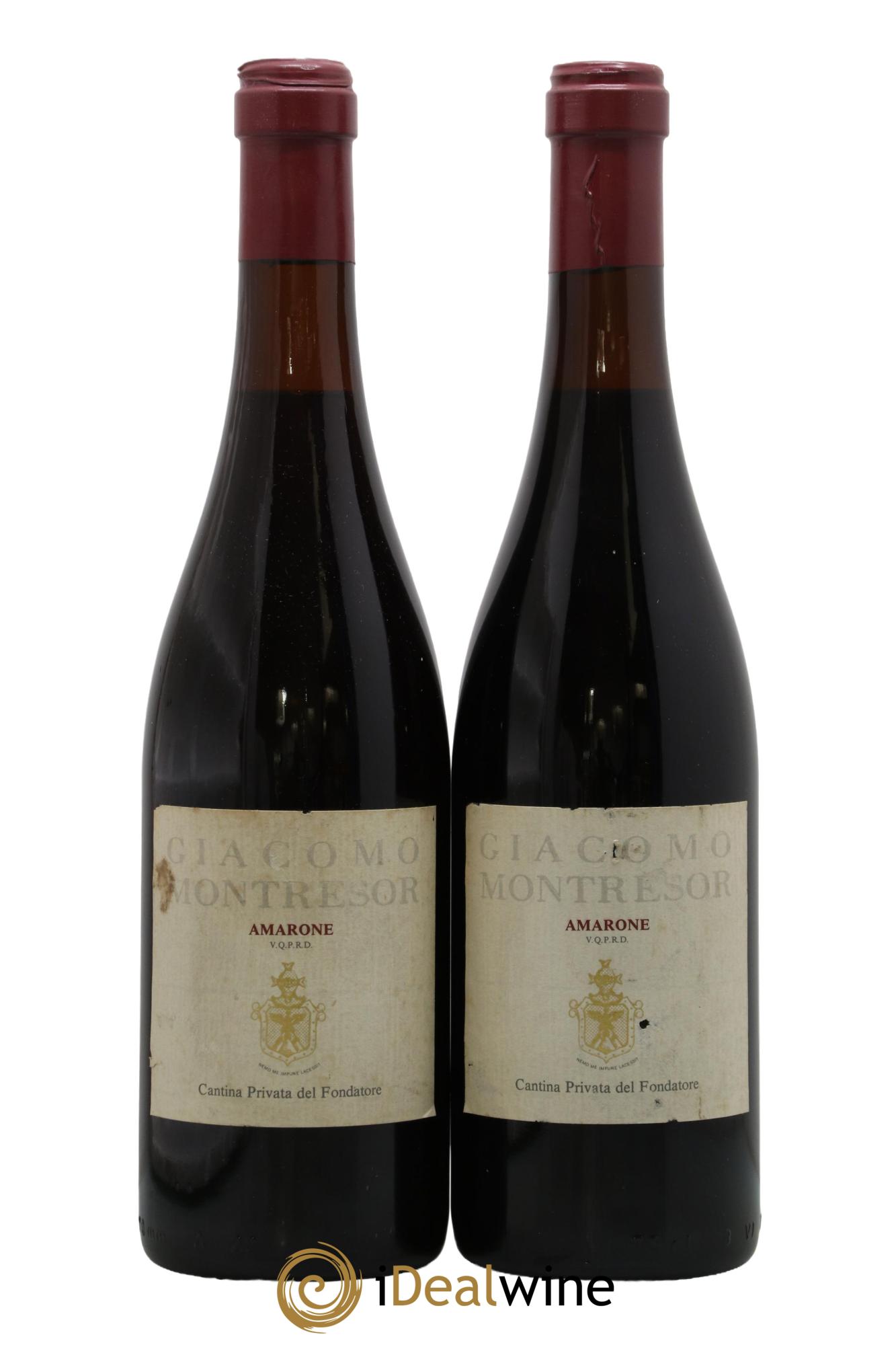 Amarone della Valpolicella DOC Cantina Privata del Fondatore Montresor 1985 - Posten von 2 Flaschen - 0