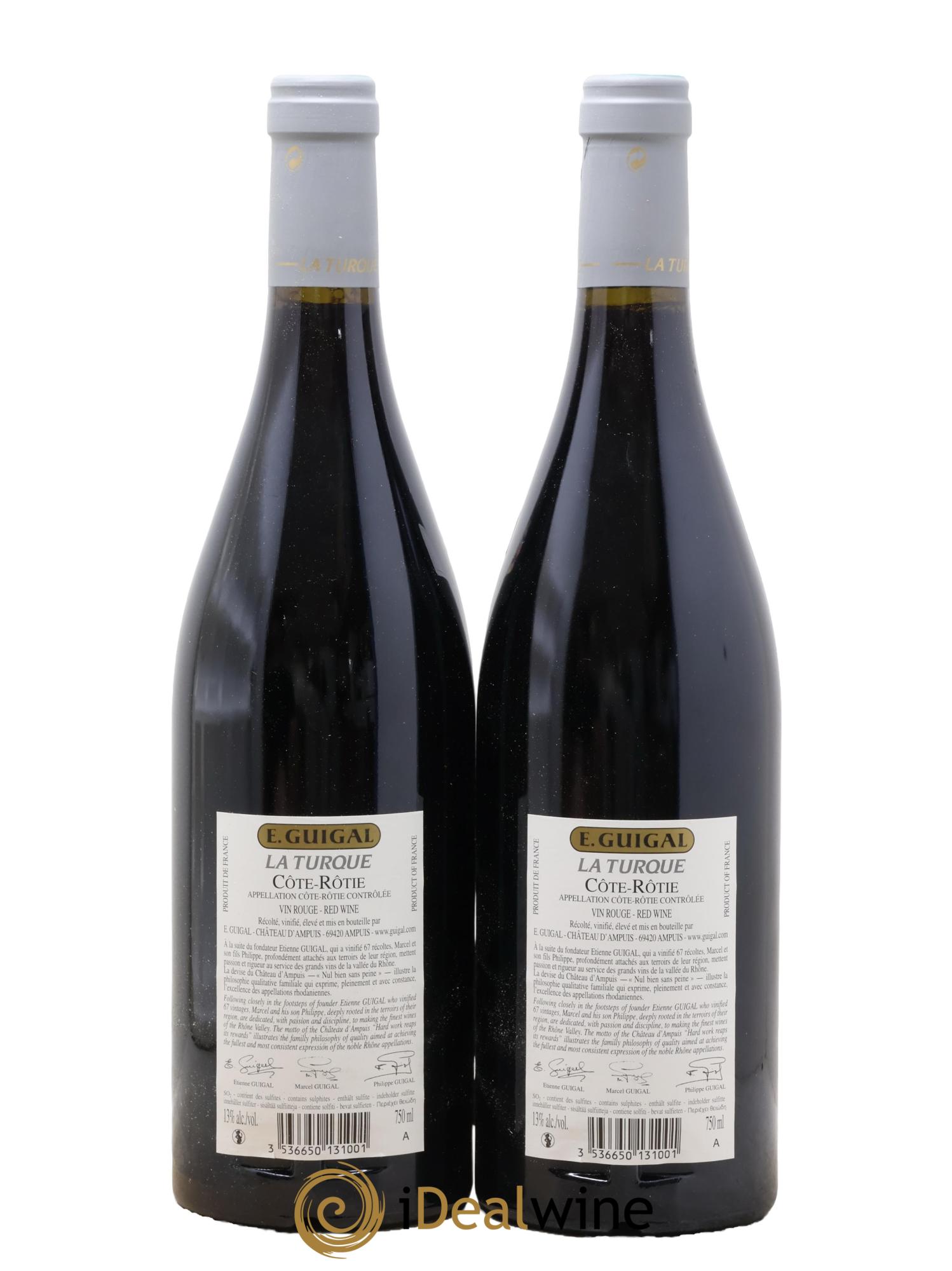 Côte-Rôtie La Turque Guigal 2011 - Lot of 2 bottles - 1