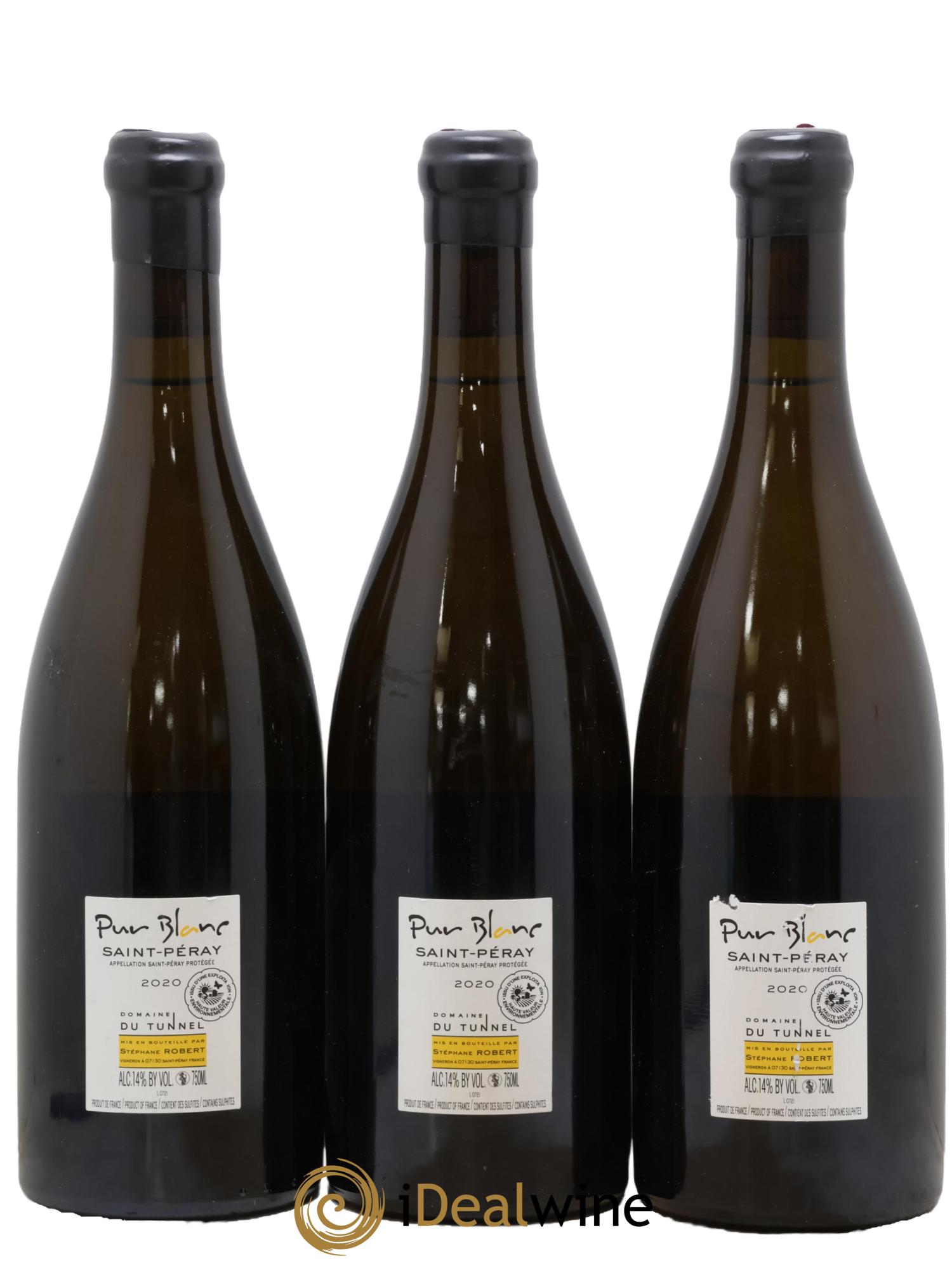 Saint-Péray Pur Blanc Tunnel (Domaine du) 2020 - Lot de 3 bouteilles - 1
