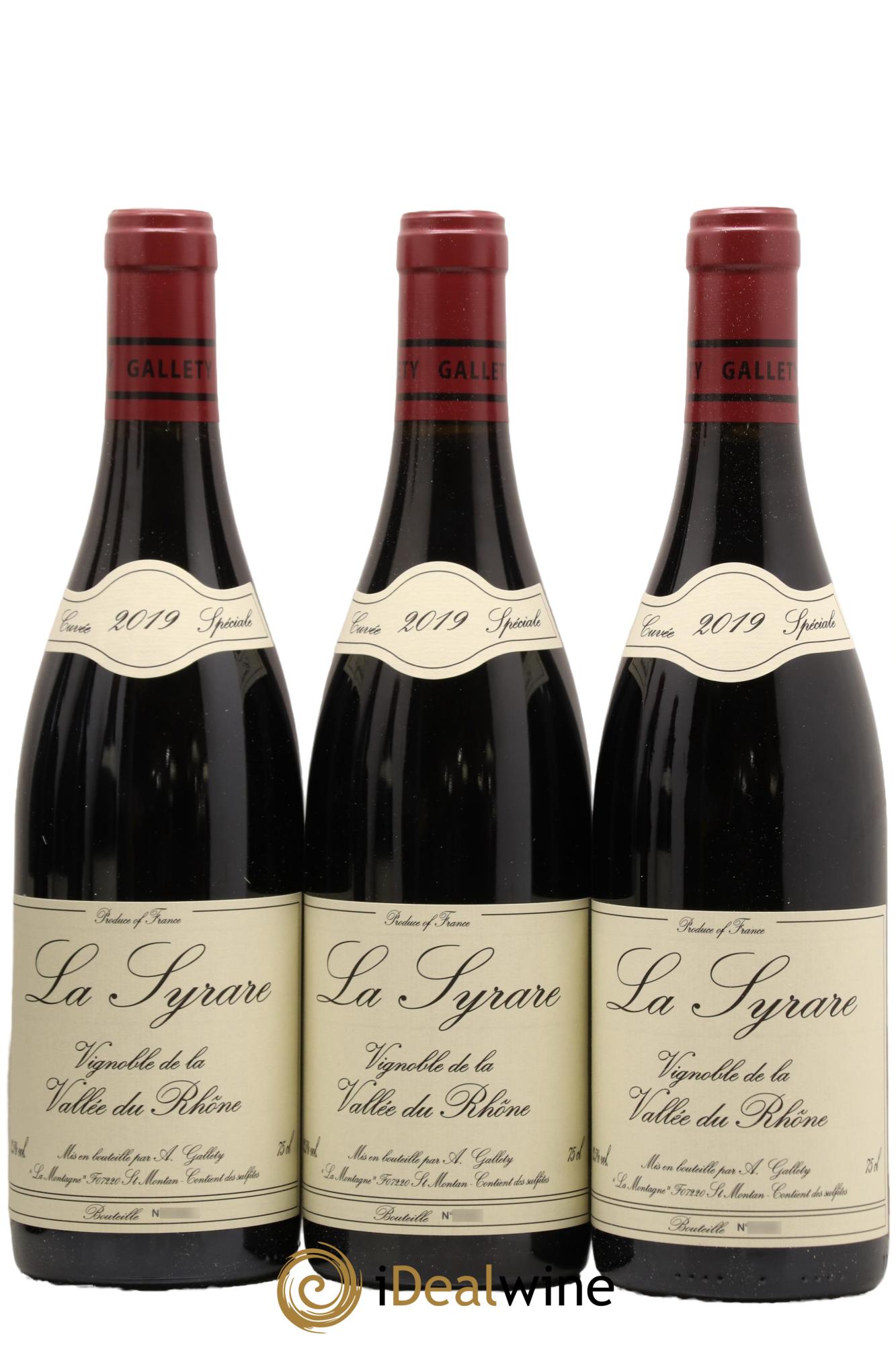 Côtes du Vivarais La Syrare Gallety (Domaine) 2019 - Lot de 6 bouteilles - 1