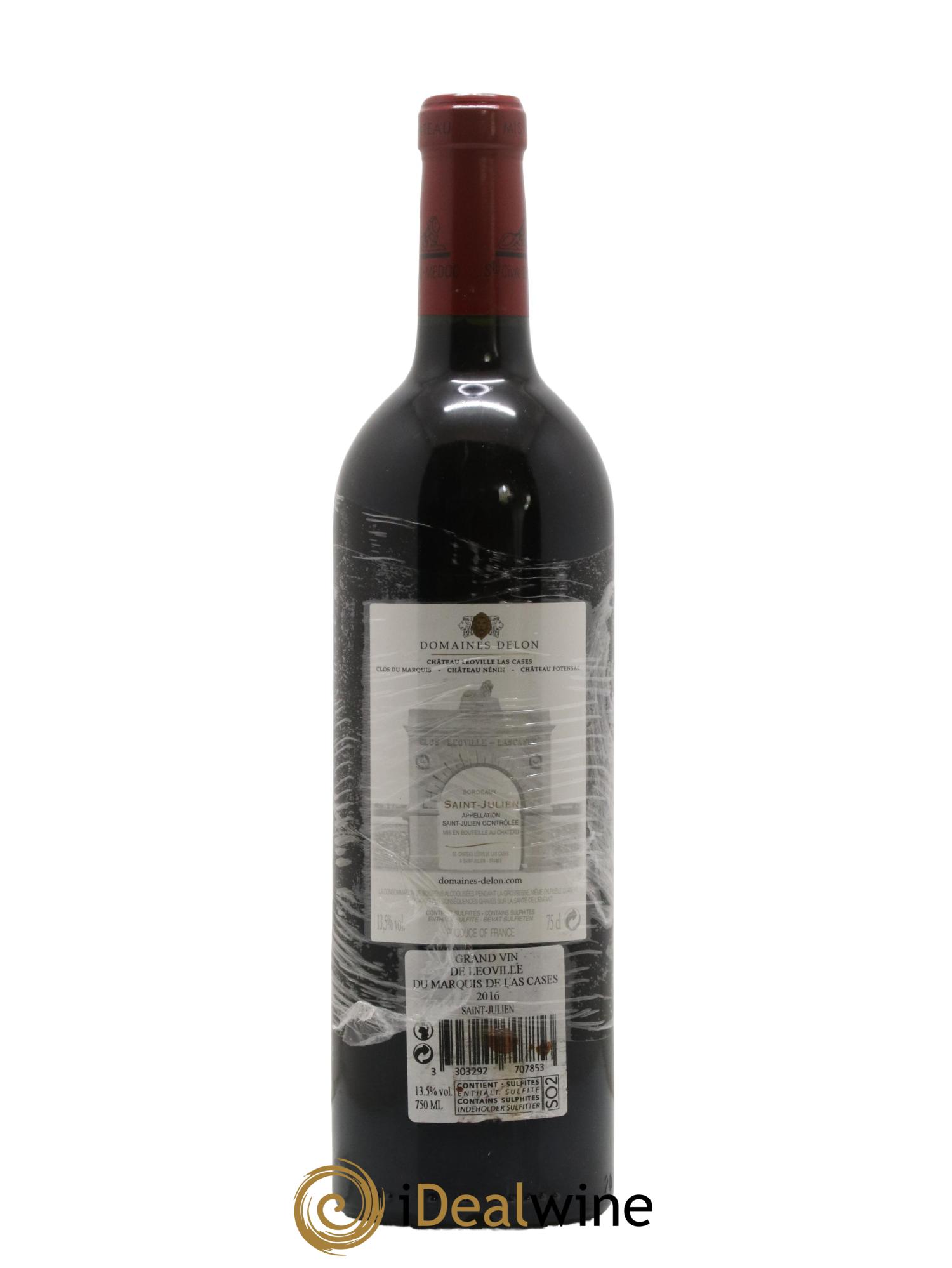 Château Léoville Las Cases 2ème Grand Cru Classé 2016 - Lot de 1 bouteille - 1