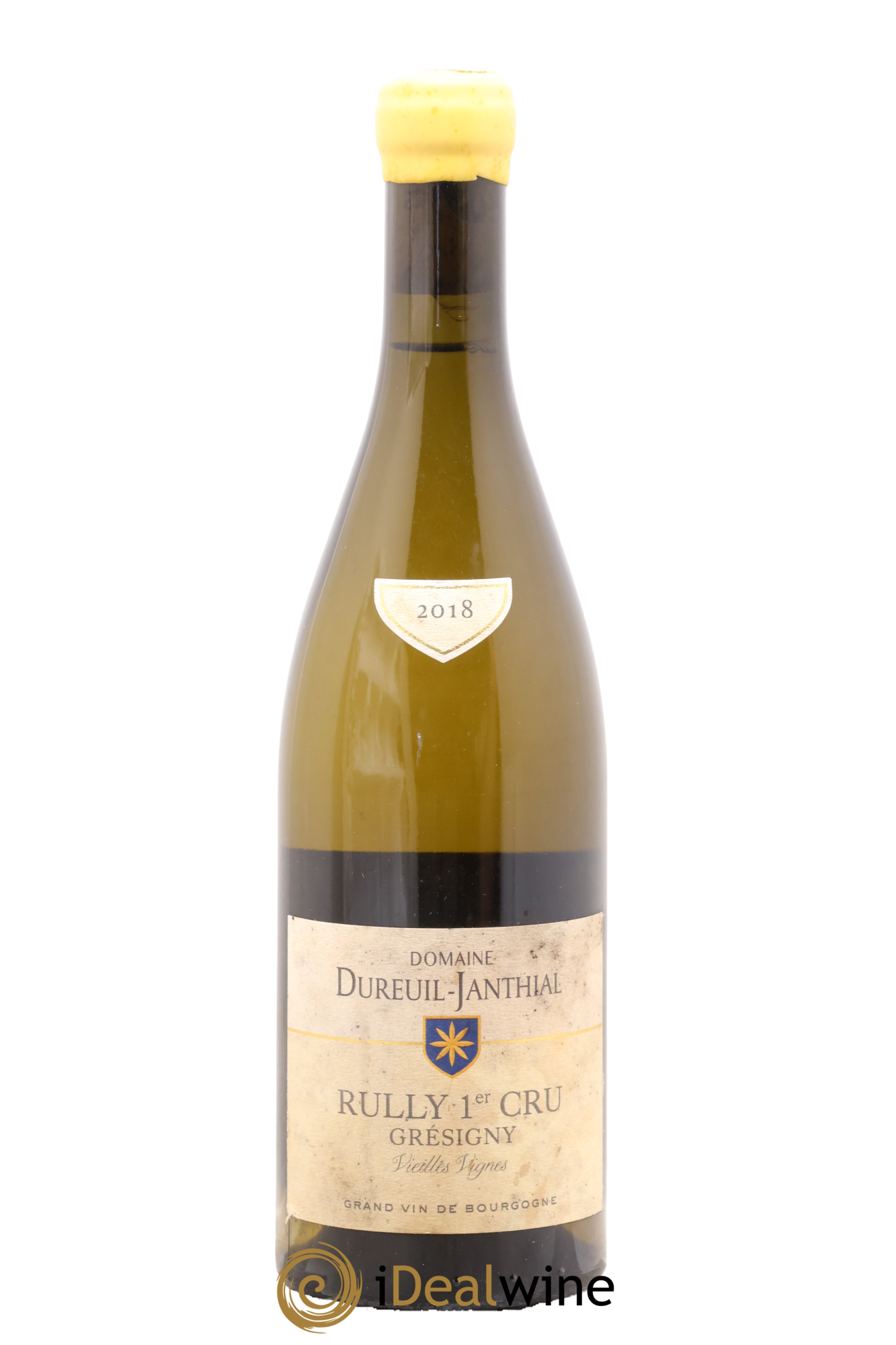 Rully 1er Cru Grésigny Vieilles Vignes Vincent Dureuil-Janthial 2018 - Lot de 1 bouteille - 0