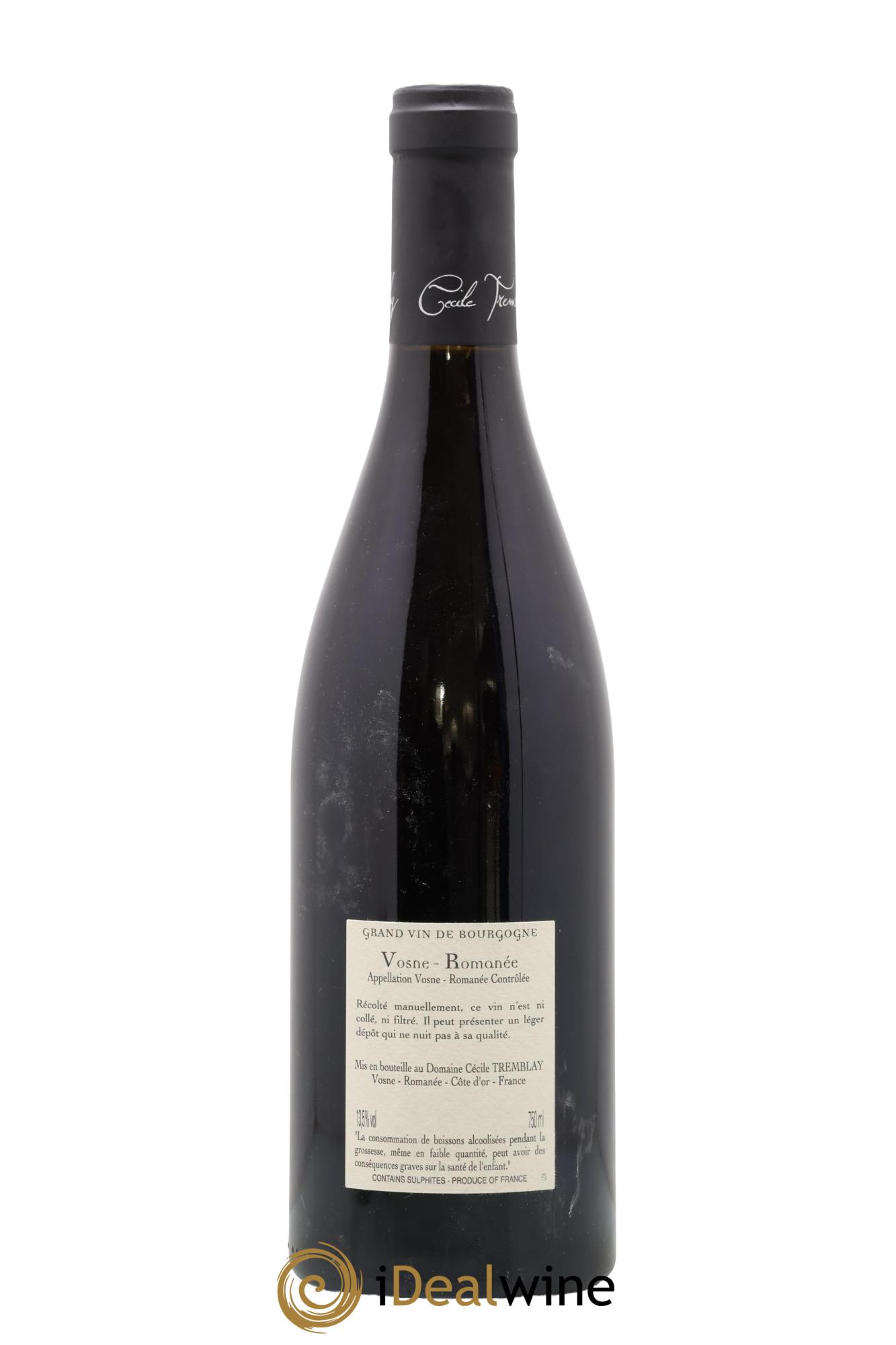 Vosne-Romanée Vieilles Vignes Cécile Tremblay 2019 - Lot de 1 bouteille - 1