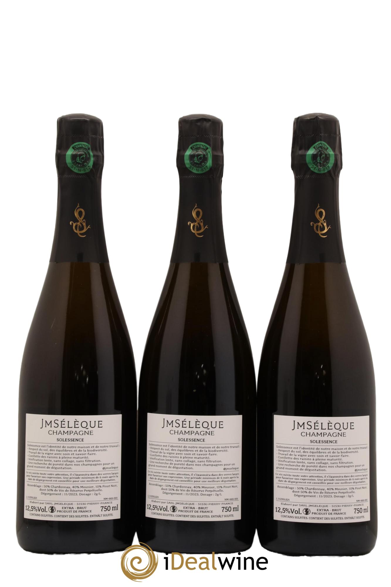 Solessence Extra-Brut Jean-Marc Sélèque - Lot de 3 bouteilles - 1