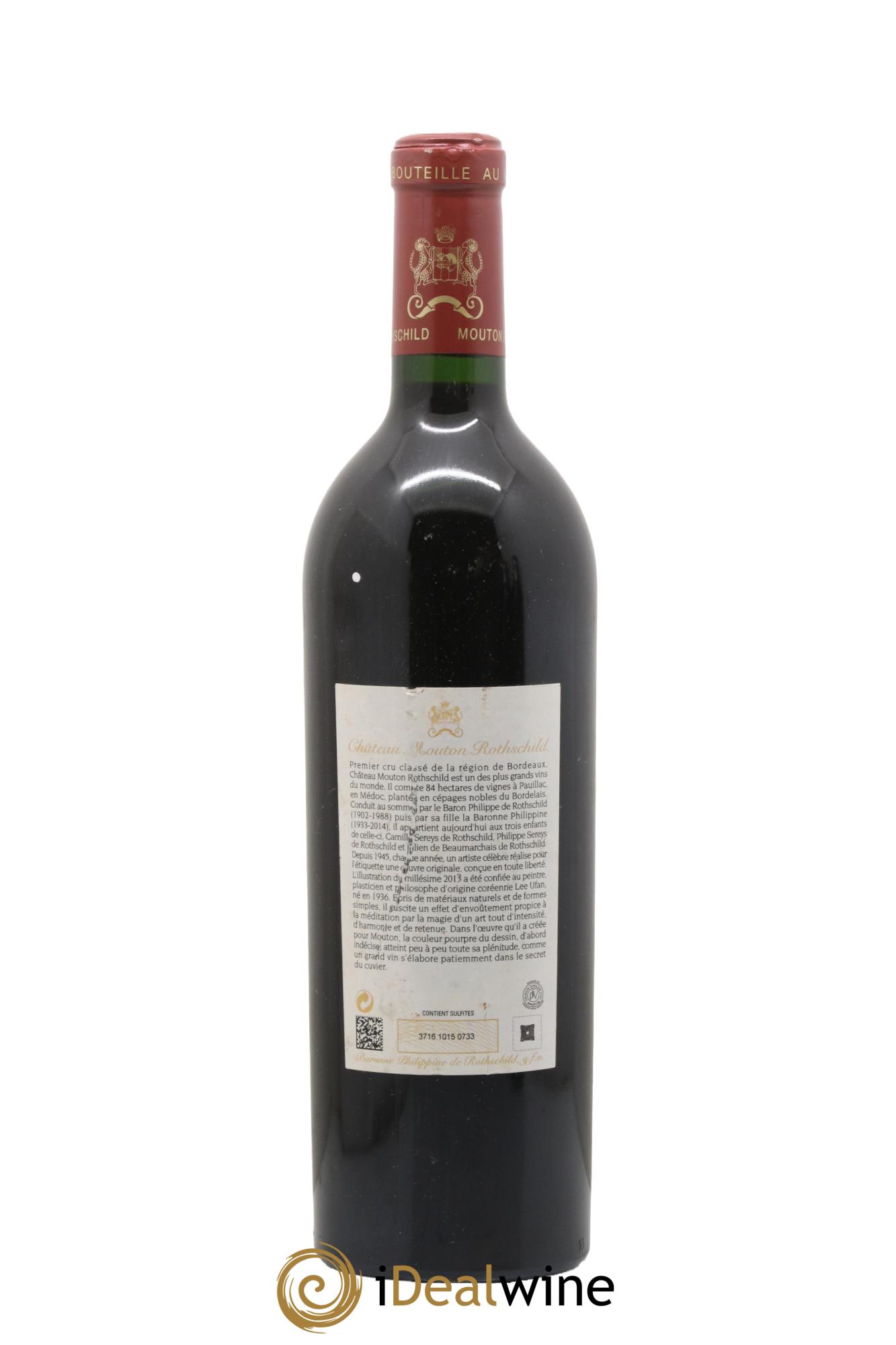 Château Mouton Rothschild 1er Grand Cru Classé 2013 - Lot de 1 bouteille - 1