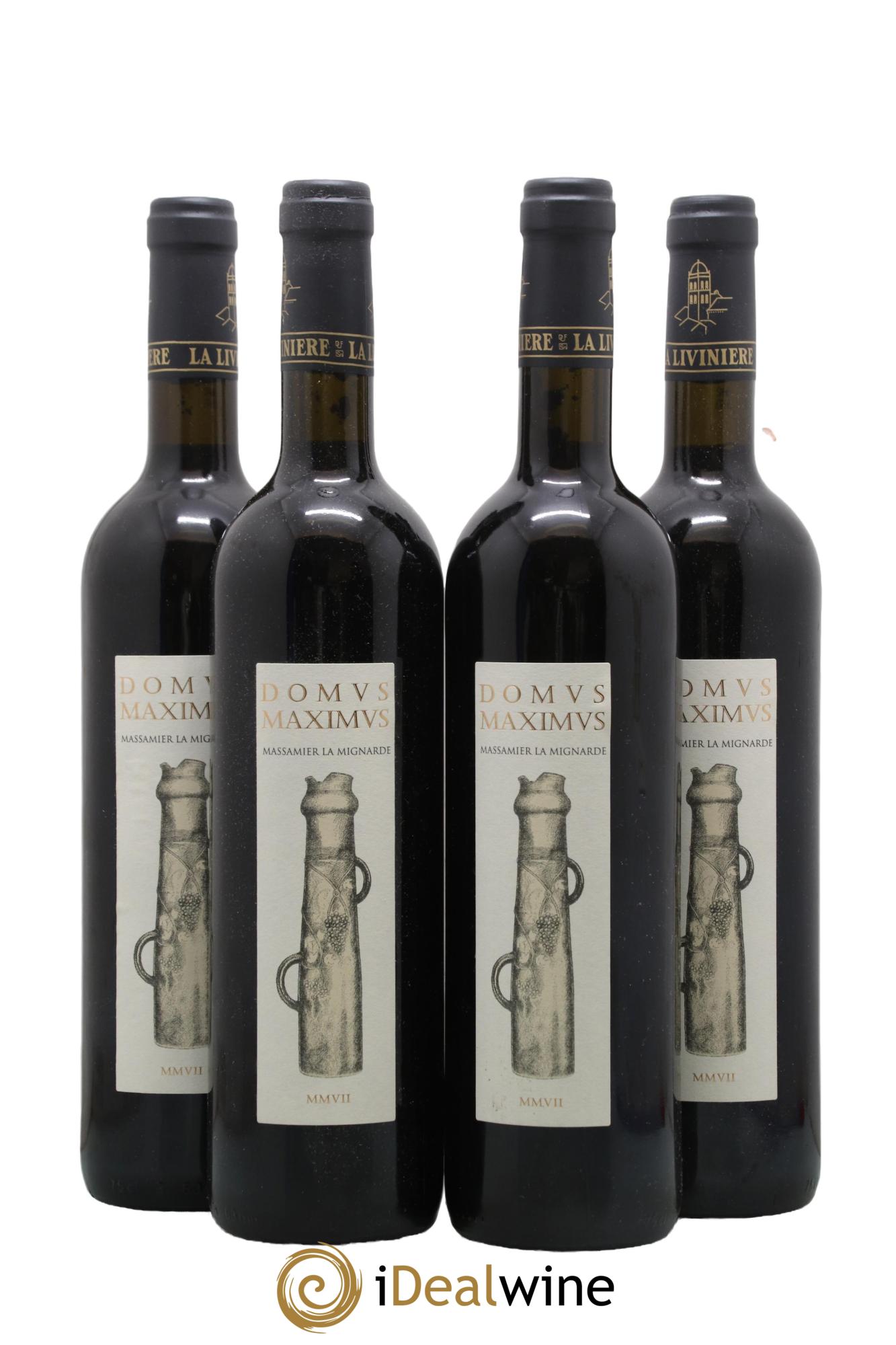 Minervois La Livinière Domus Maximus Domaine Massamier La Mignarde 2007 - Lot de 4 bouteilles - 0