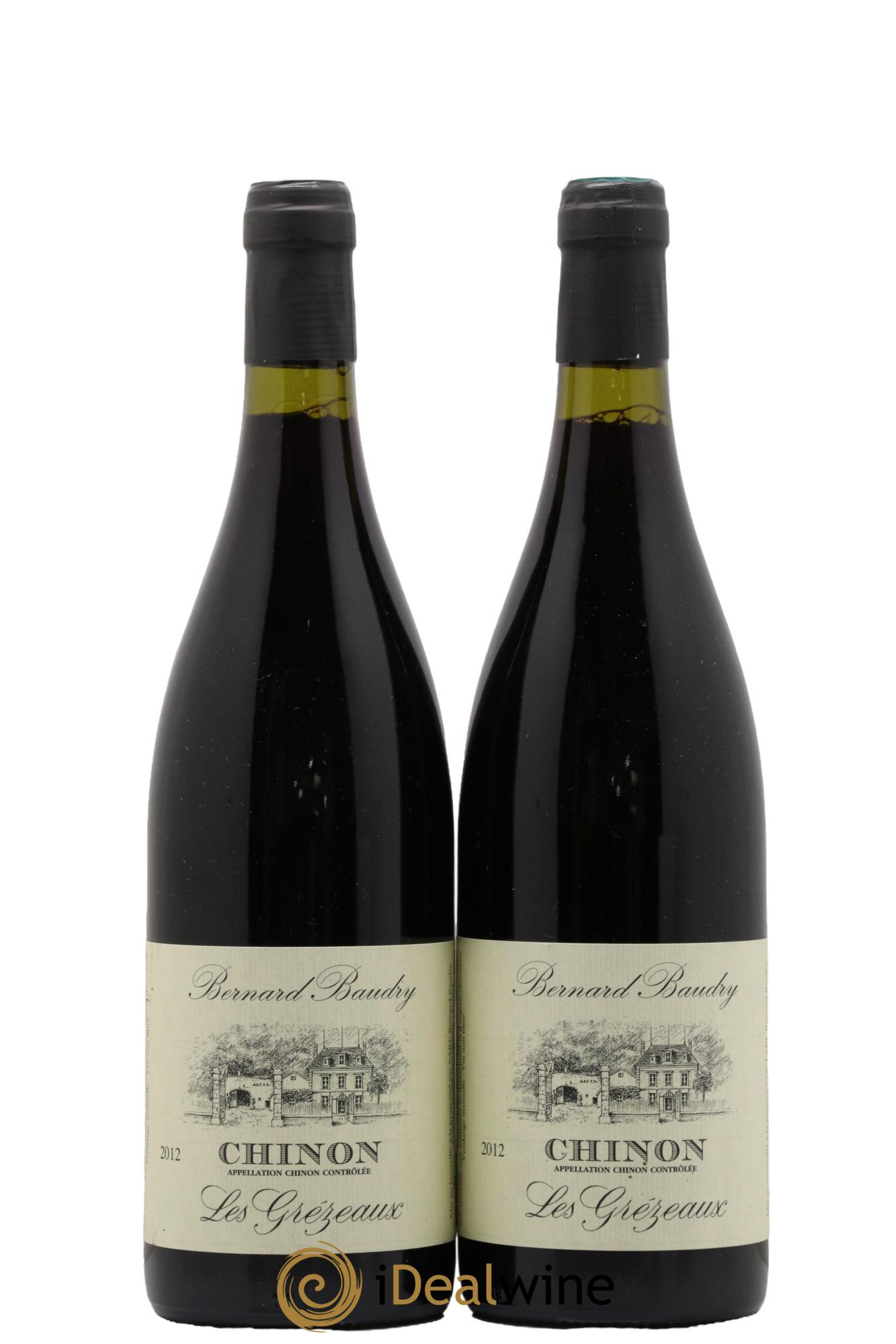 Chinon Les Grézeaux Bernard Baudry 2012 - Lot de 2 bouteilles - 0