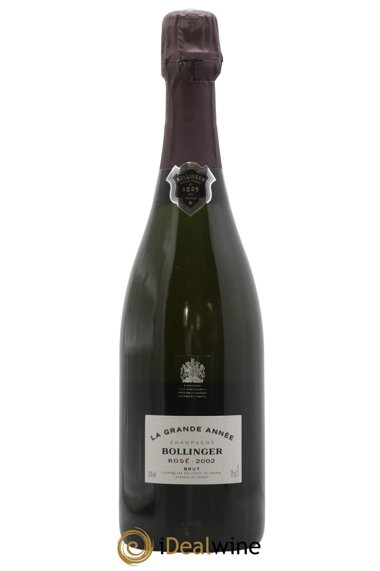 Grande Année Brut Bollinger 2002 - Lot de 1 bouteille - 1