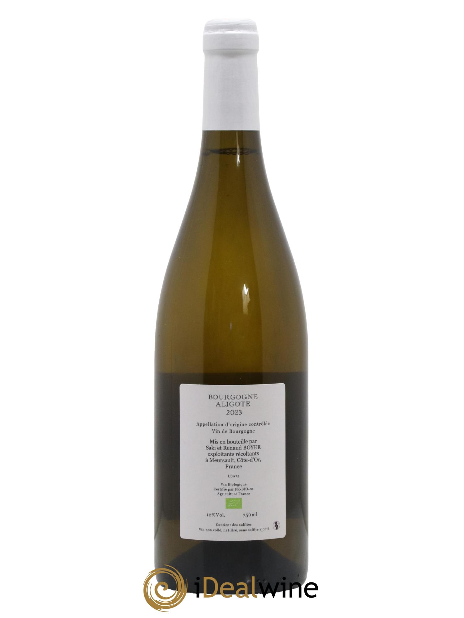 Bourgogne Aligoté Renaud Boyer 2023 - Lot de 1 bouteille - 1
