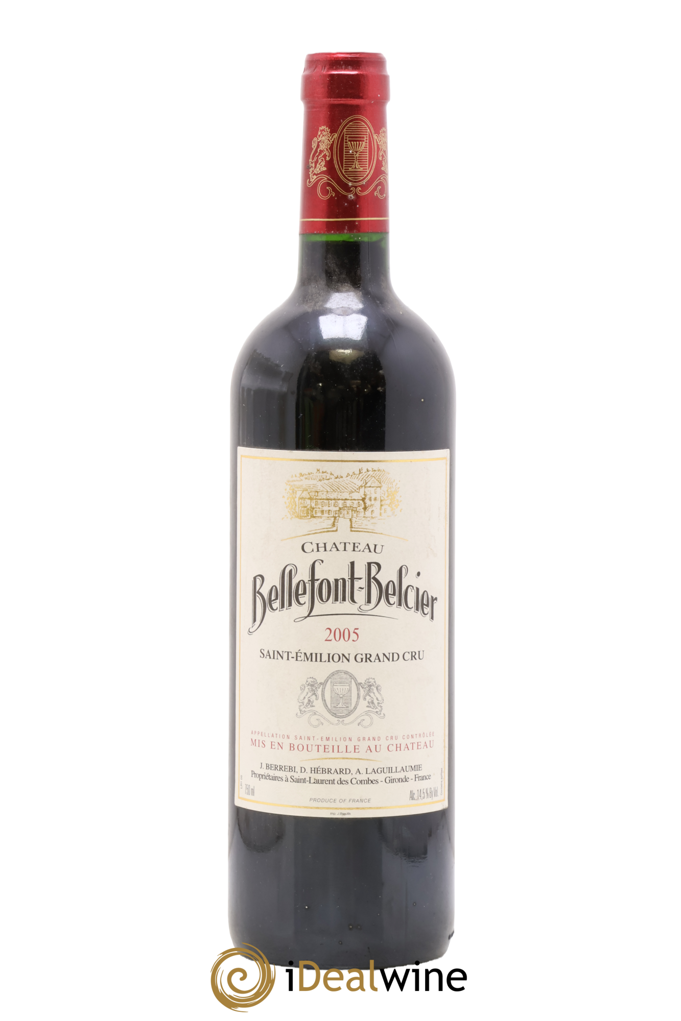 Château Bellefont-Belcier Grand Cru Classé 2005 - Lot de 1 bouteille - 0