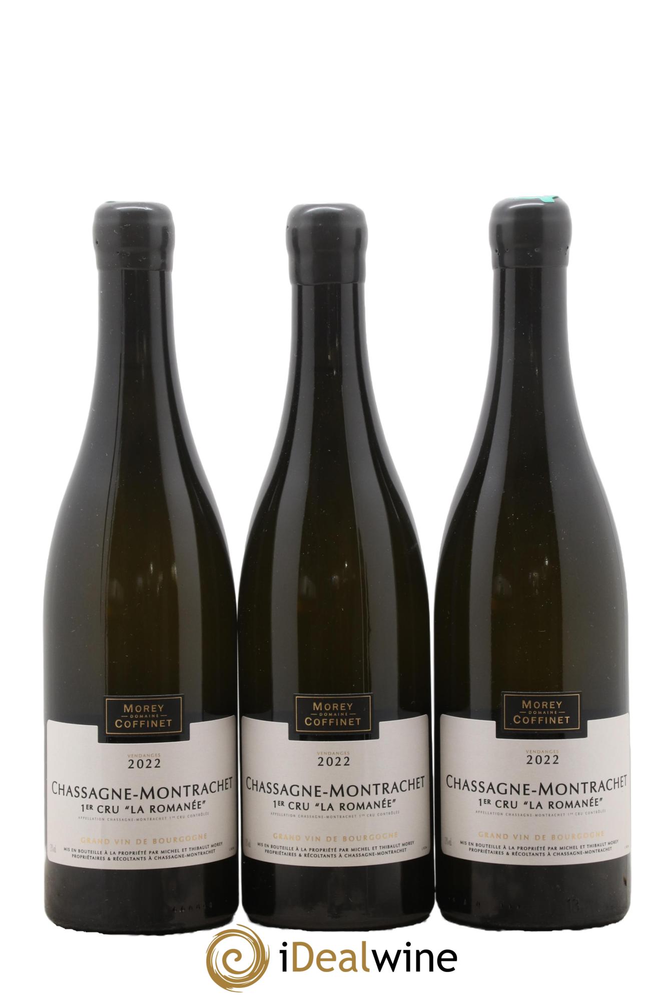 Chassagne-Montrachet 1er Cru La Romanée Morey-Coffinet (Domaine) 2022 - Lot de 3 bouteilles - 0