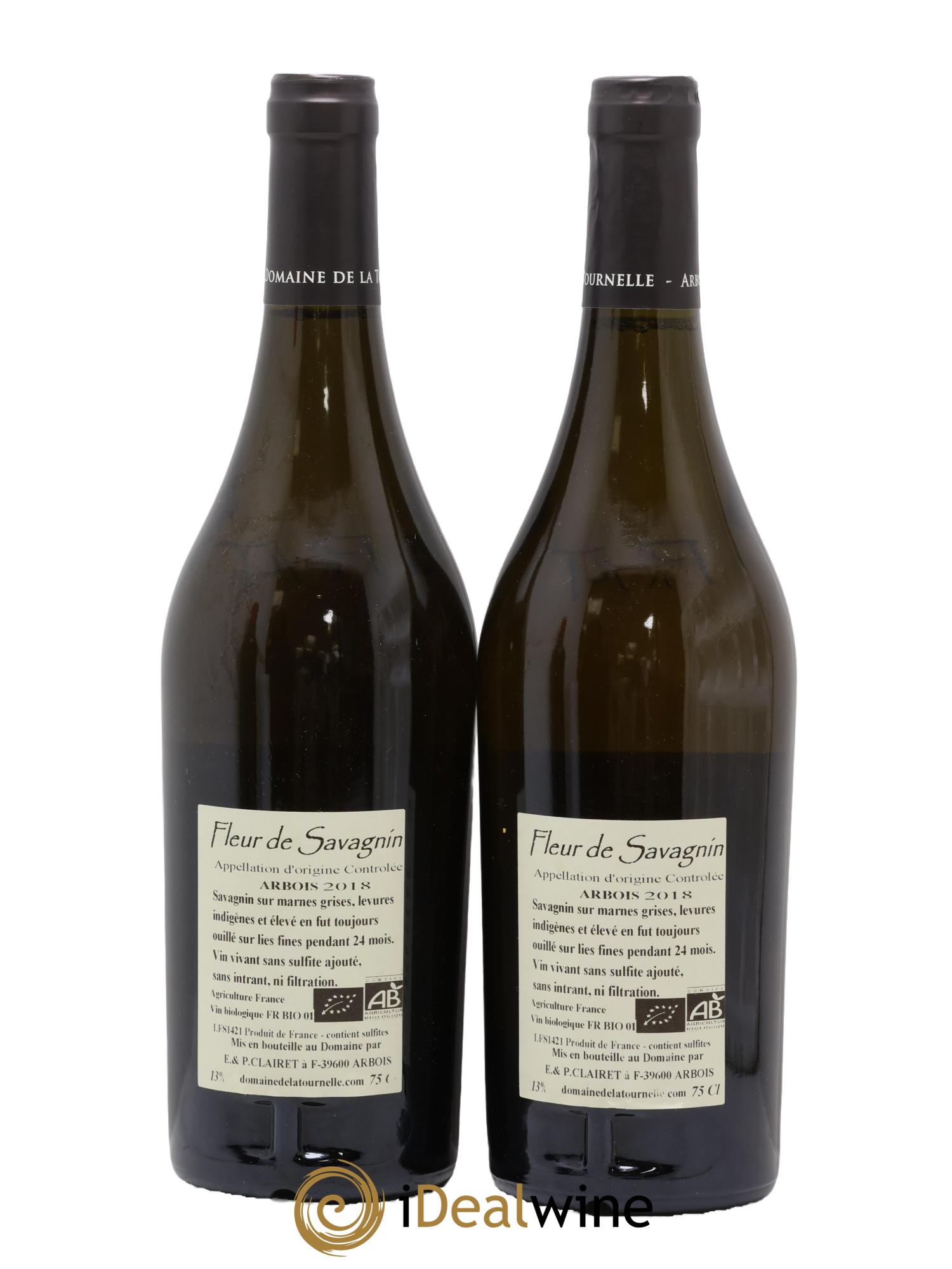 Arbois Fleur De Savagnin Domaine de la Tournelle 2018 - Lot de 2 bouteilles - 1