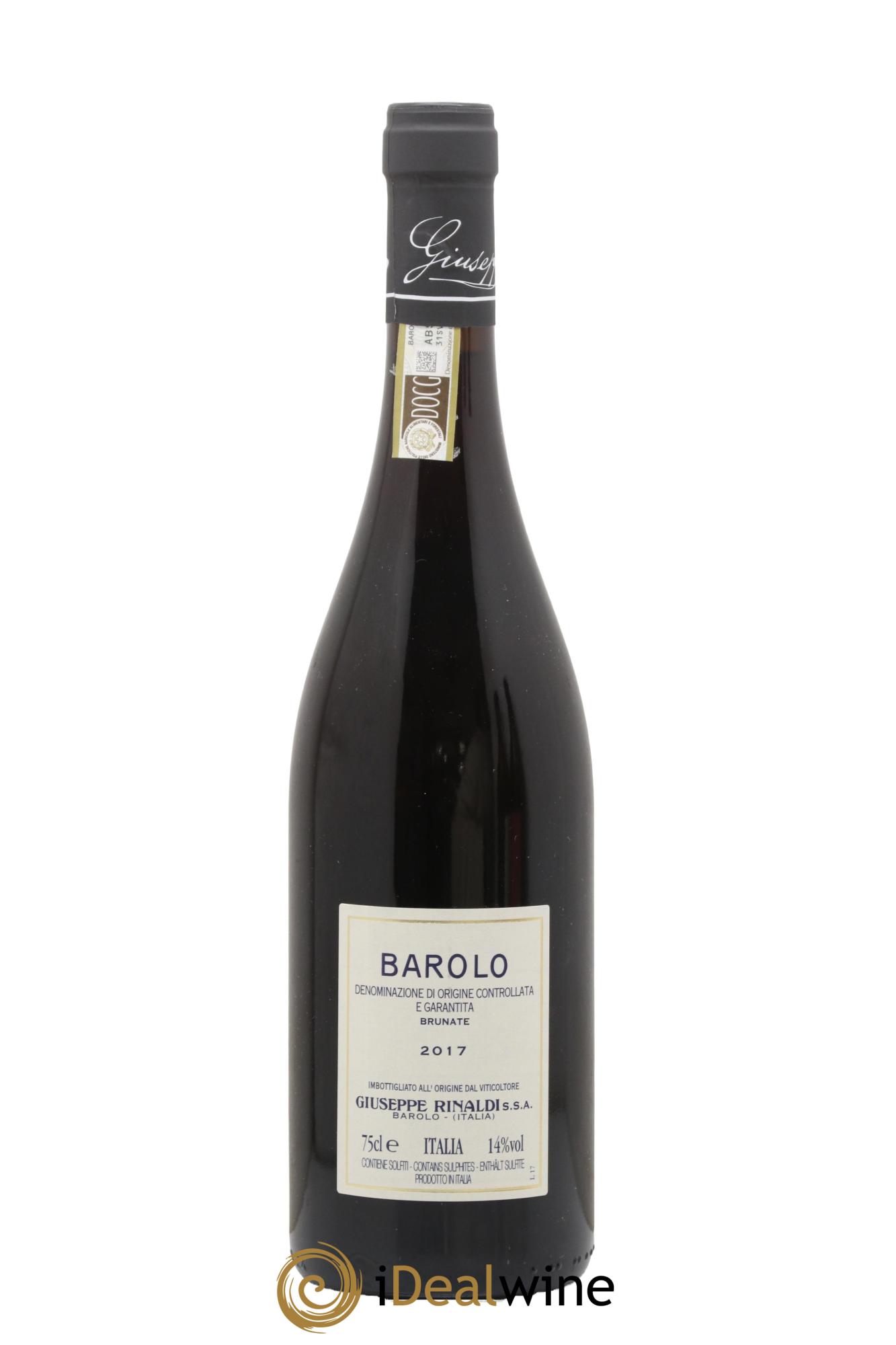 Barolo DOCG Brunate Giuseppe Rinaldi 2017 - Lot of 1 bottle - 1