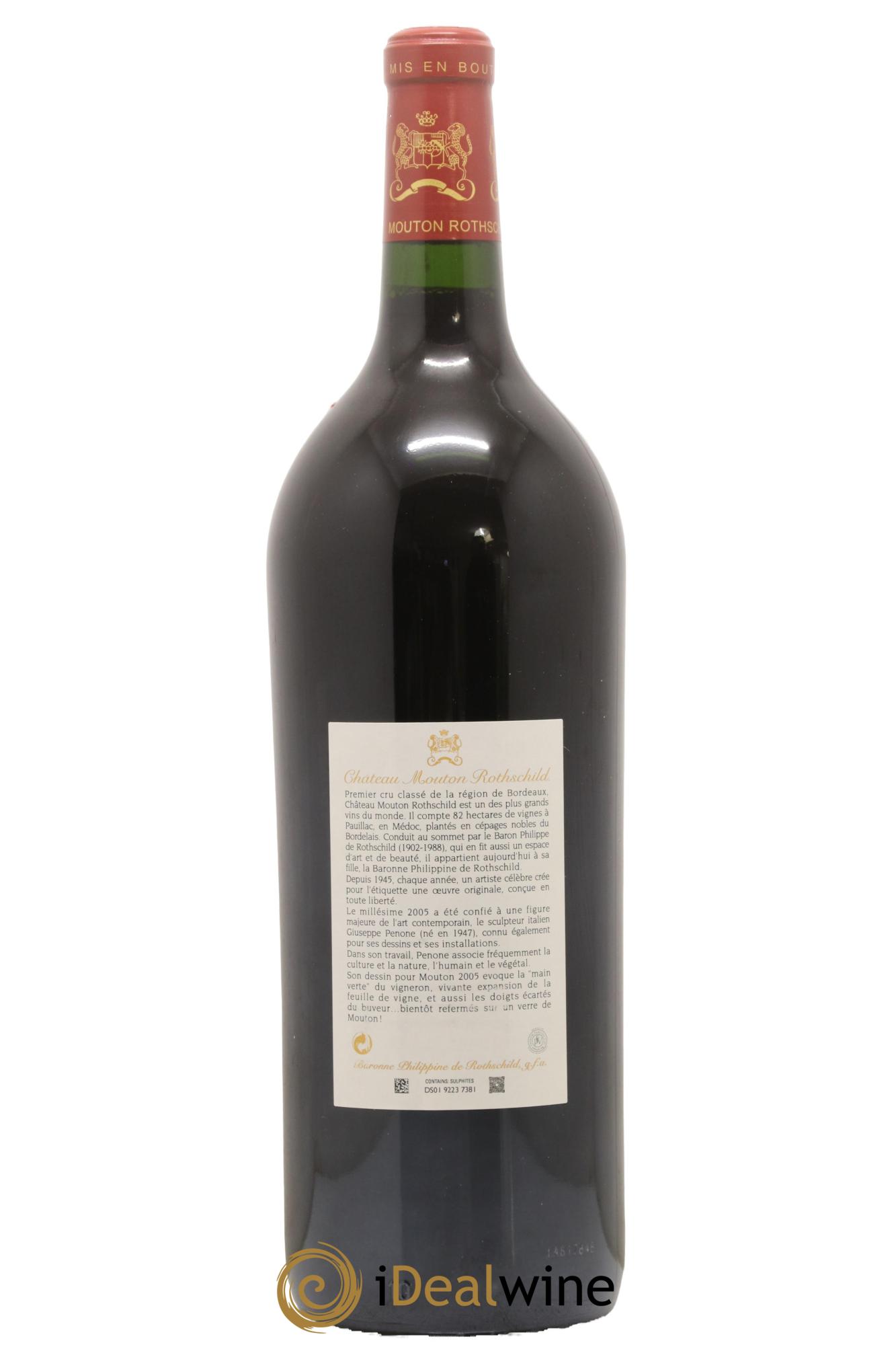 Château Mouton Rothschild 1er Grand Cru Classé 2005 - Posten von 1 Magnum - 2