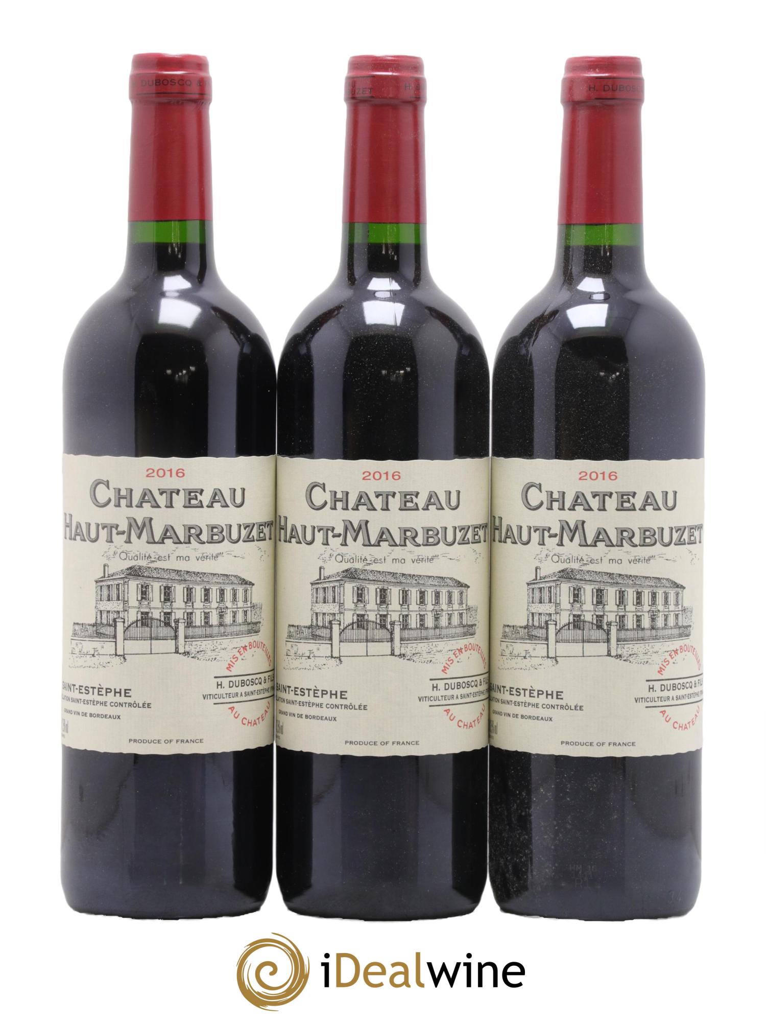 Château Haut Marbuzet 2016 - Lot de 12 bouteilles - 1