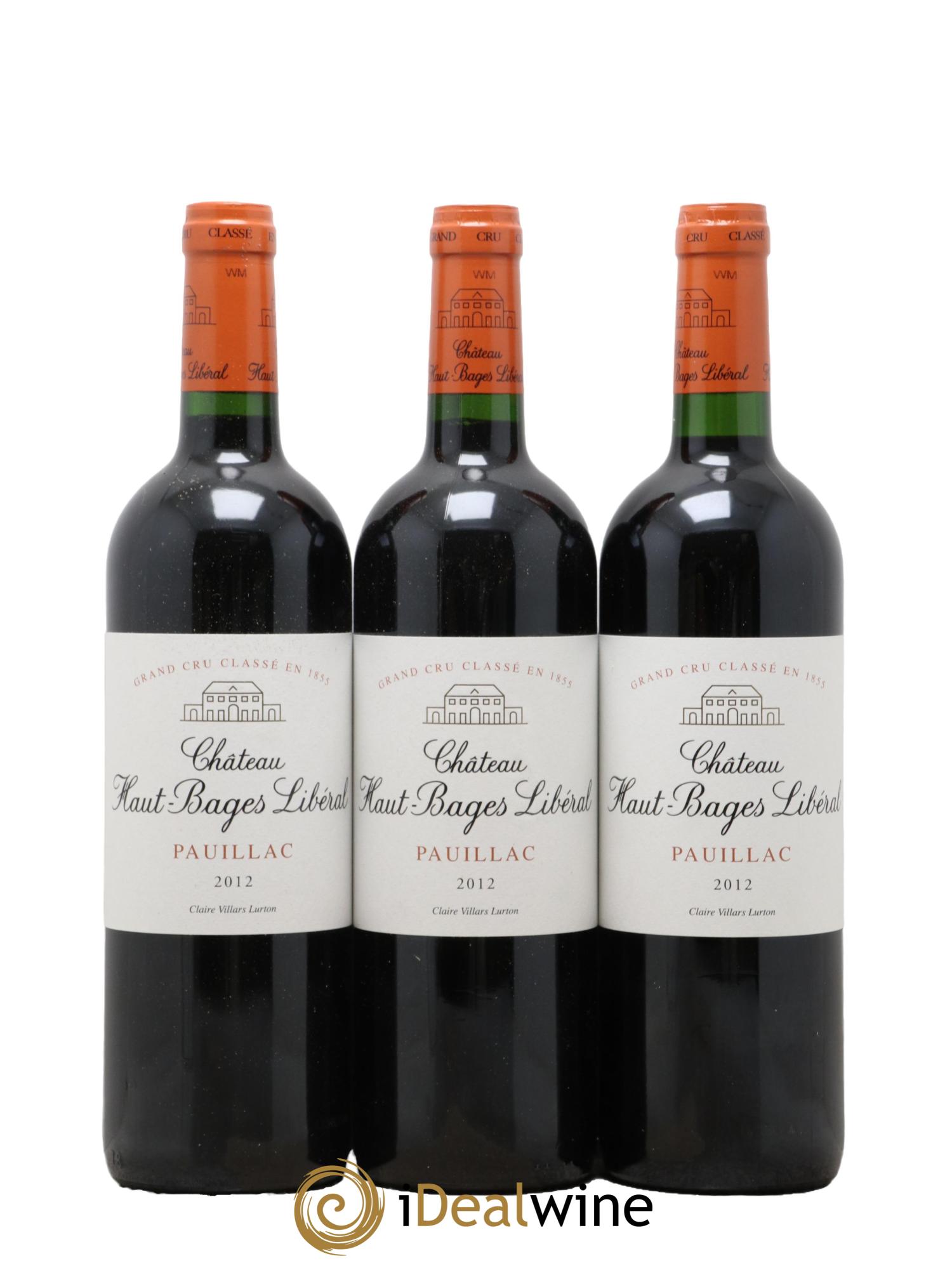 Château Haut Bages Libéral 5ème Grand Cru Classé 2012 - Lot de 6 bouteilles - 1