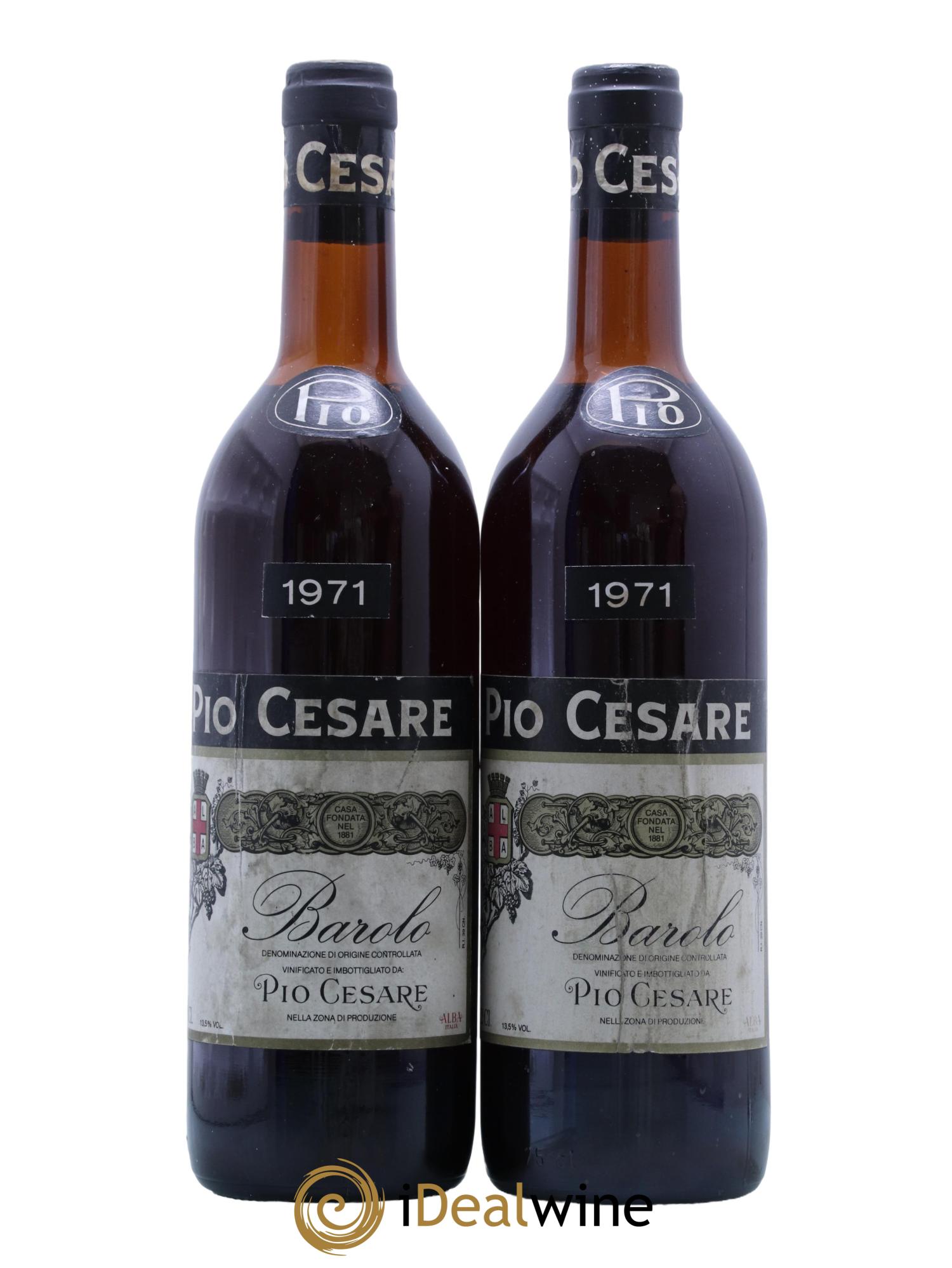 Barolo DOCG Pio Cesare 1971 - Posten von 2 Flaschen - 0