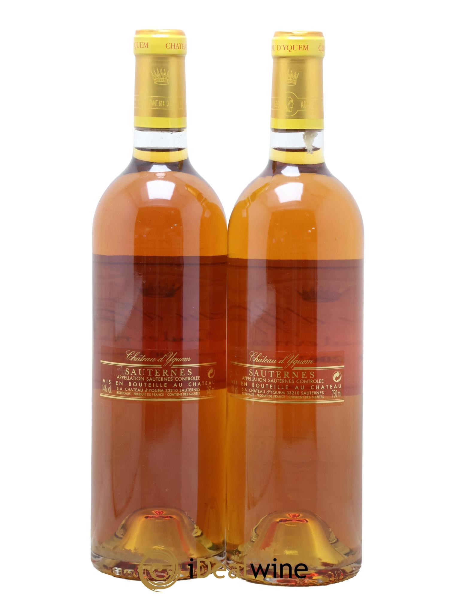 Château d' Yquem 1er Cru Classé Supérieur 2003 - Posten von 2 Flaschen - 1