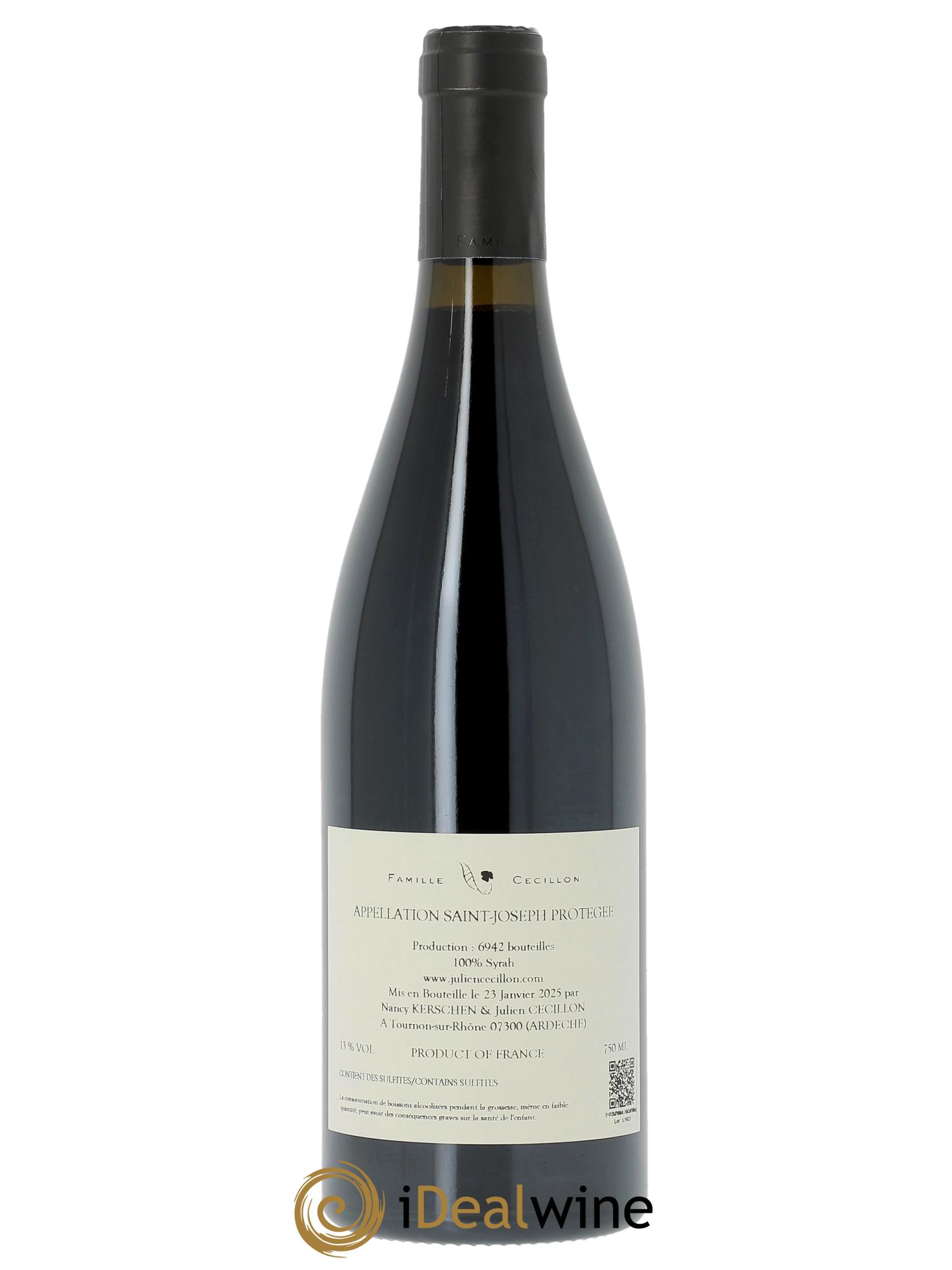 Saint-Joseph Julien Cecillon  2023 - Lotto di 1 bottiglia - 1