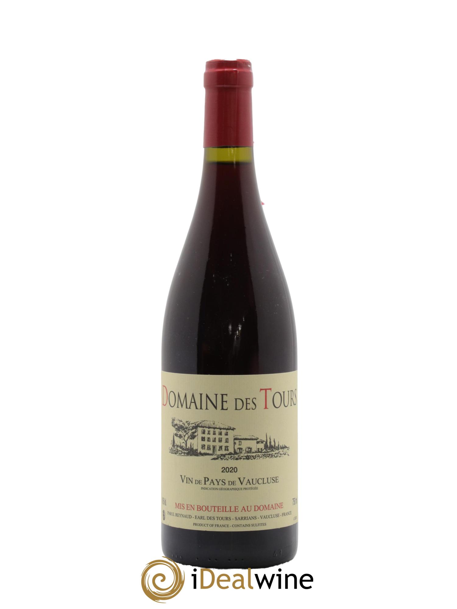 Vaucluse (Vin de Pays de Vaucluse) Domaine des Tours Emmanuel Reynaud 2020 - Lot de 1 bouteille - 0